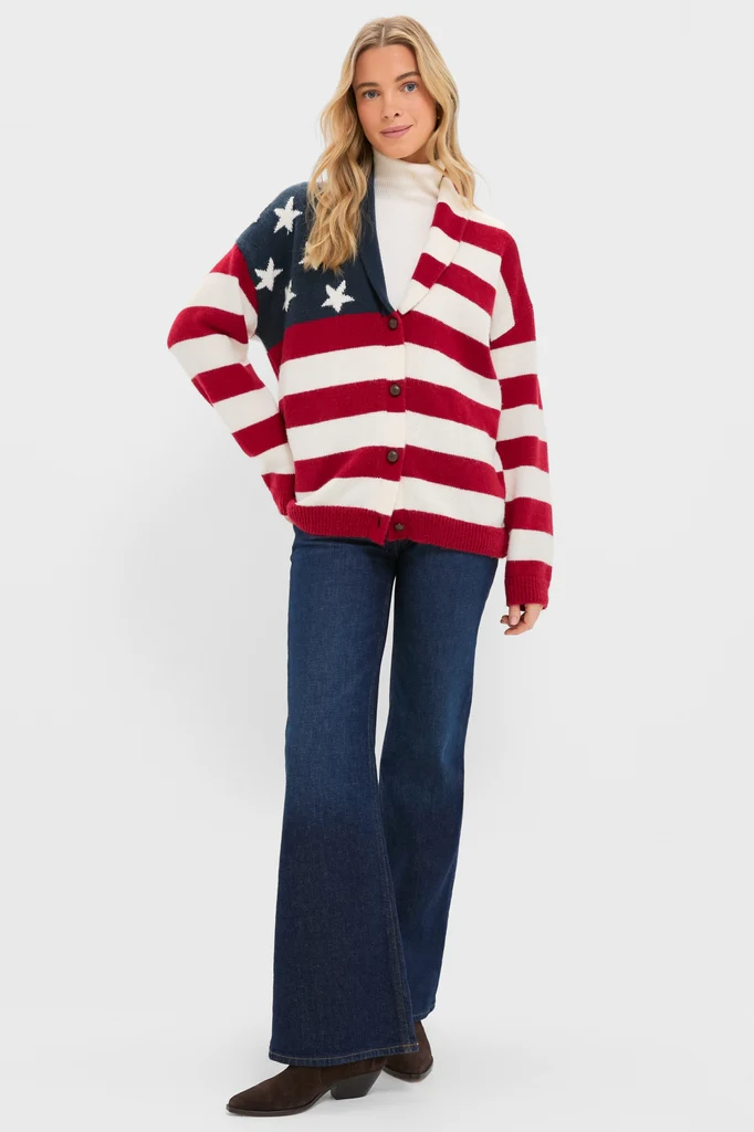 American Flag Lindsey Cardigan - Image 8