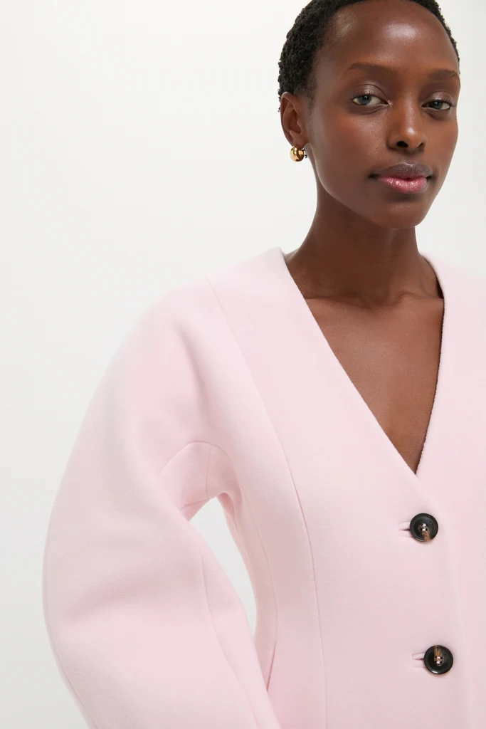 Ballerina Peacoat Wool Fitted Blazer - Image 5