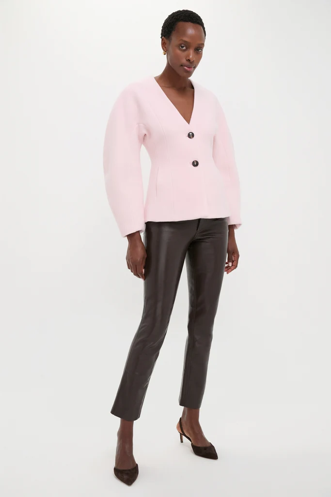 Ballerina Peacoat Wool Fitted Blazer - Image 6