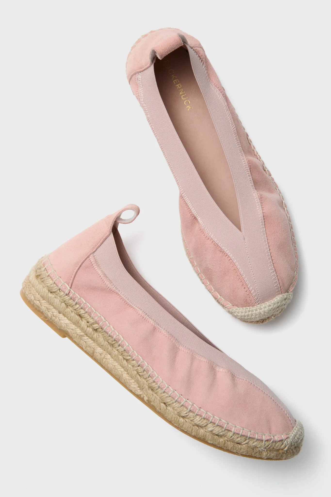 Ballet Pink Suede Jade Flats - Image 6