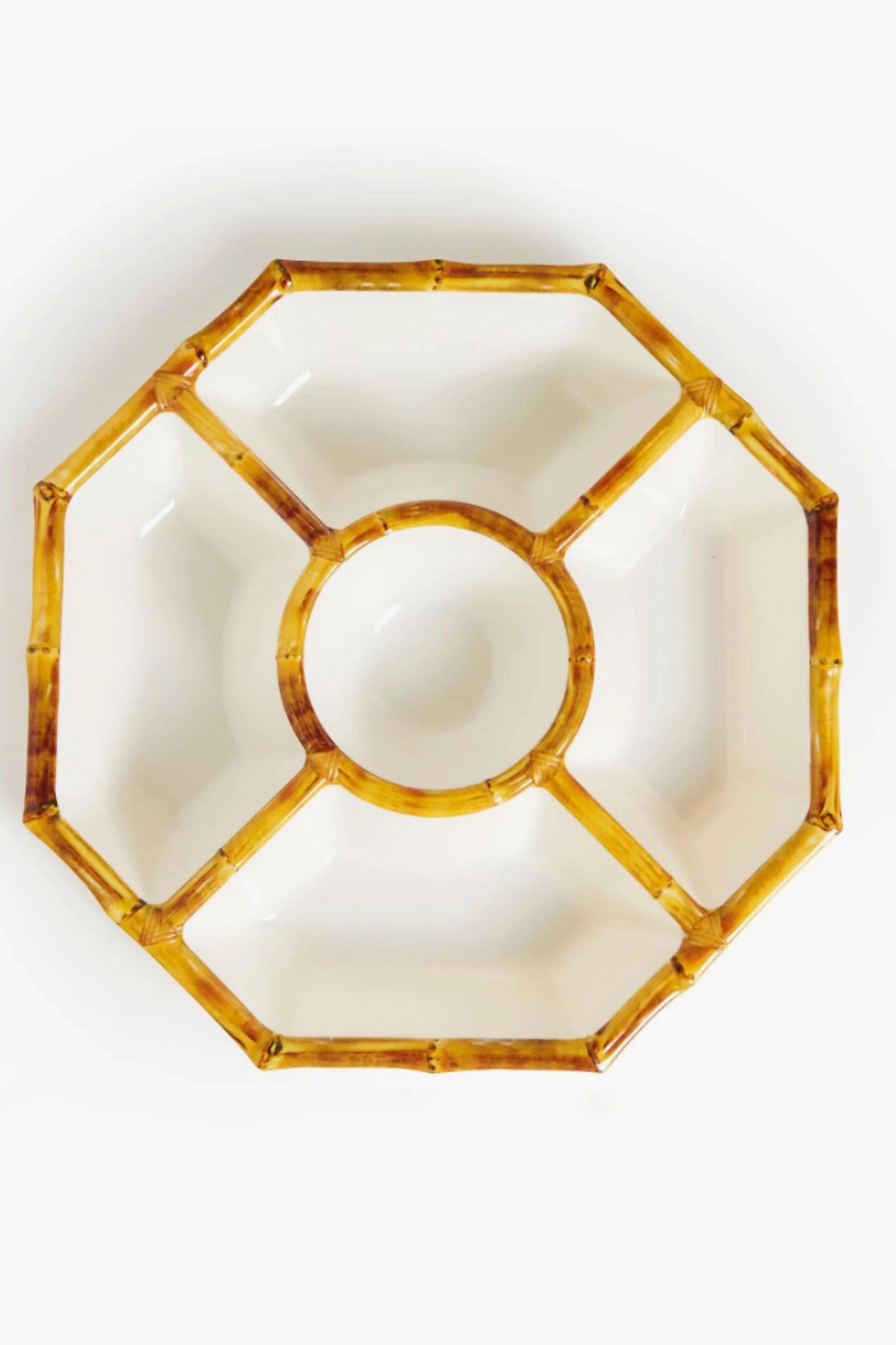 Bamboo Touch Chip and Dip Bowl with Bamboo Rim - Image 2