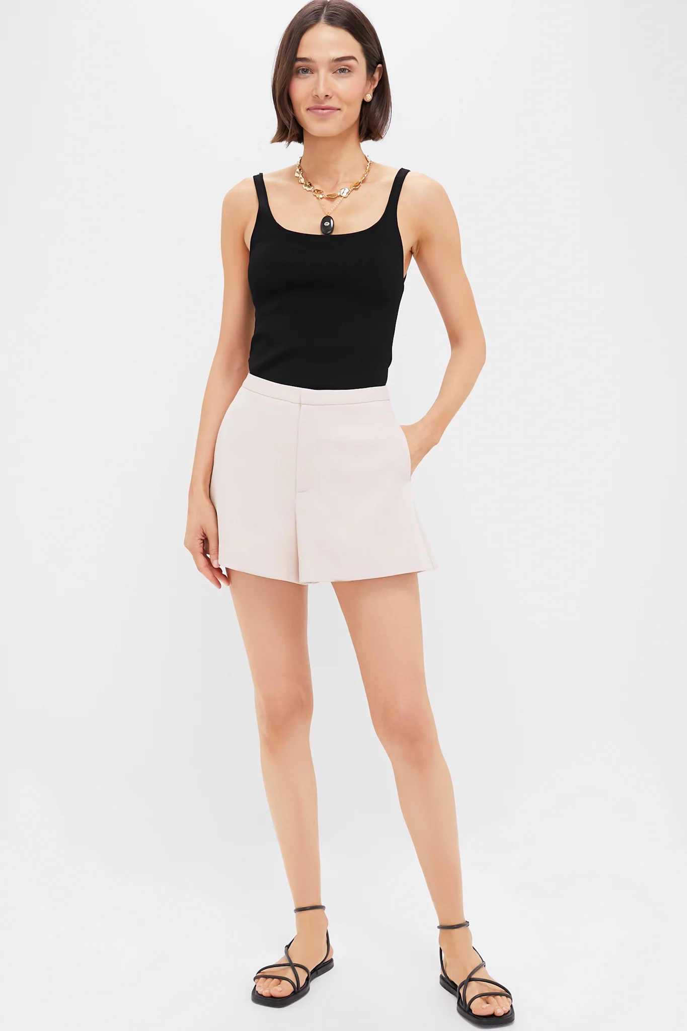 Beige Hallie Shorts - Image 5