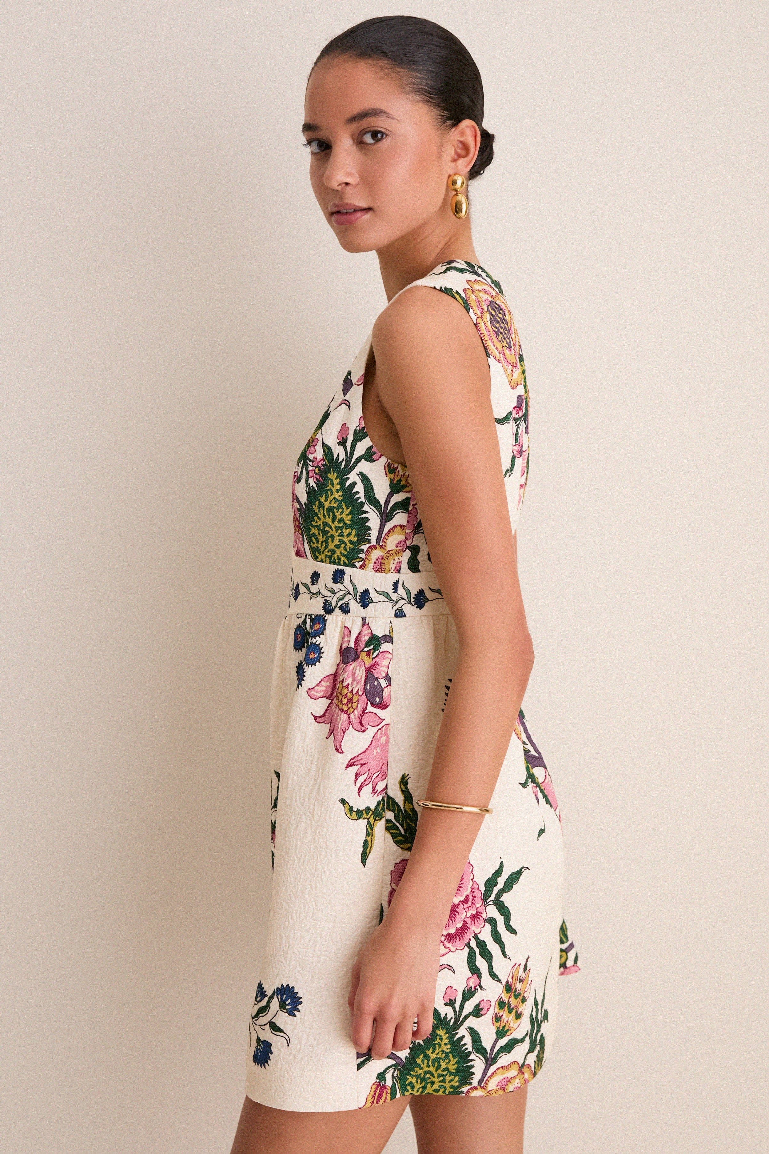 Belle Bouquet Jacquard Victorie Mini Dress - Image 3