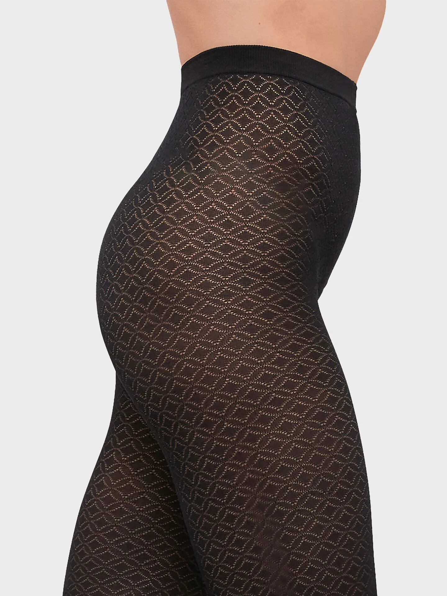 Black 14988 Patterned Tights - Image 4