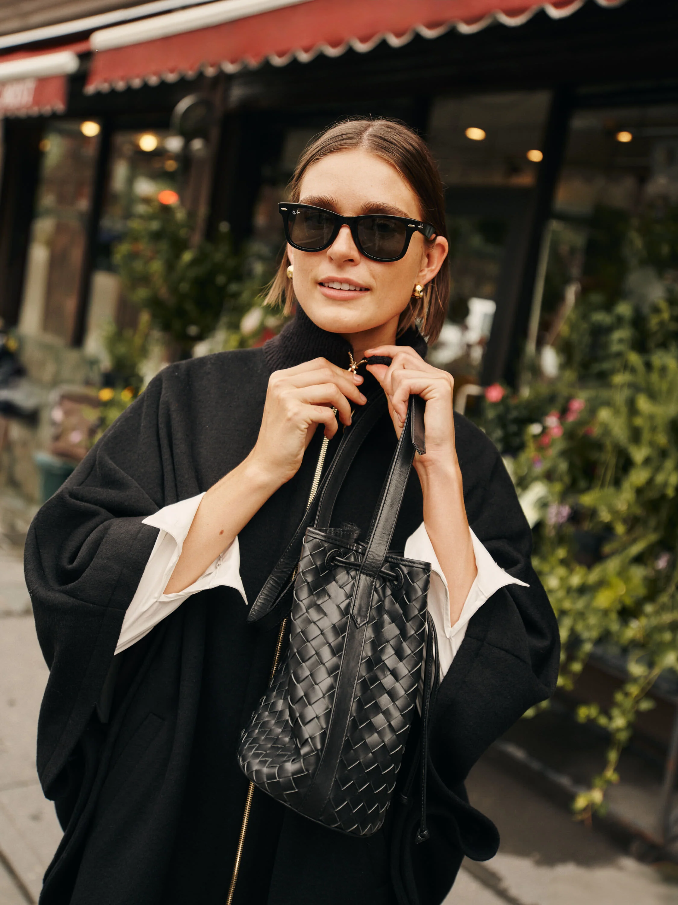 Black Adele Bucket Bag - Image 2