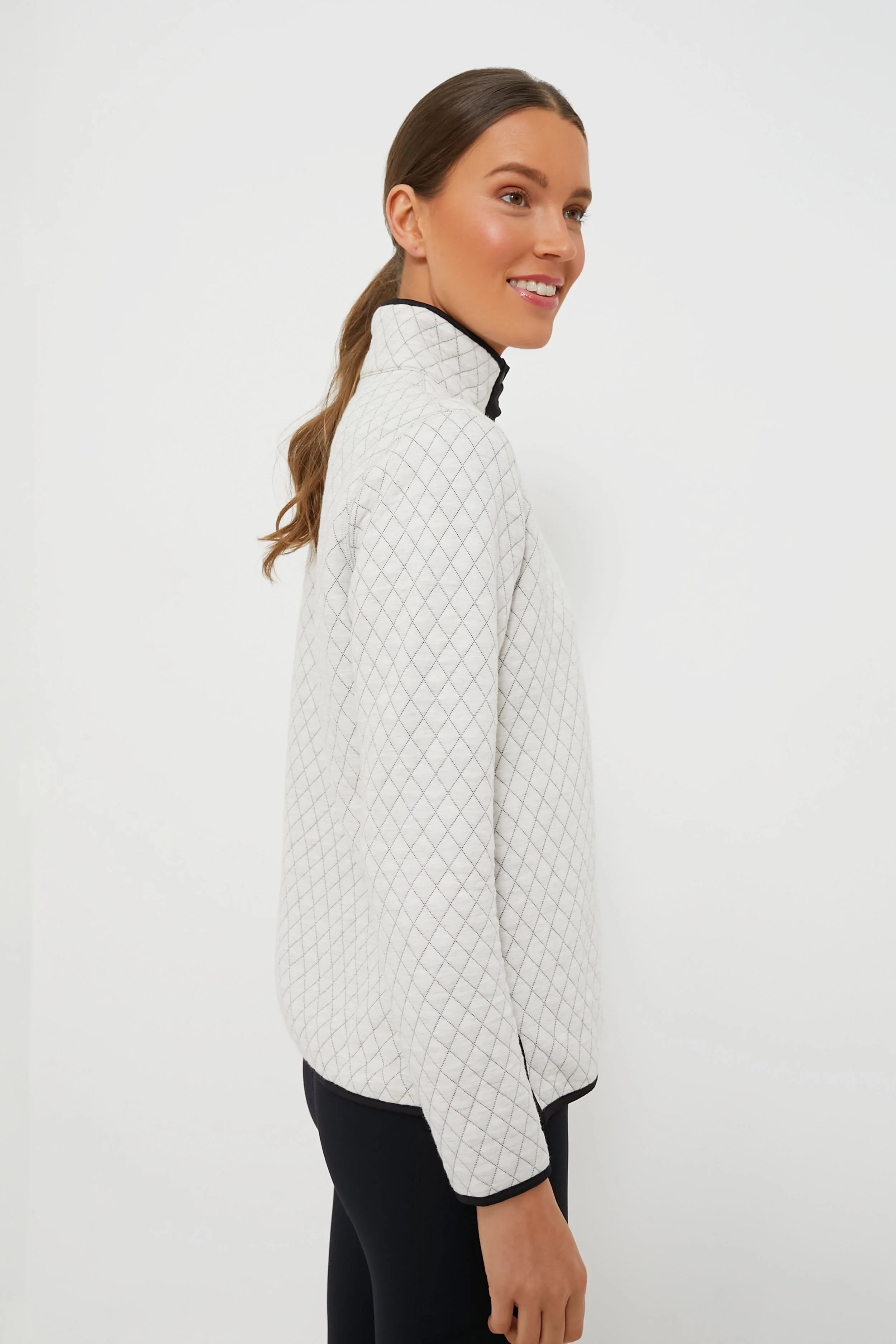 White and Black Corbet Reversible Pullover - Image 4