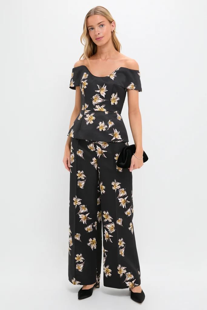 Black and Yellow Daffy Trousers - Image 2
