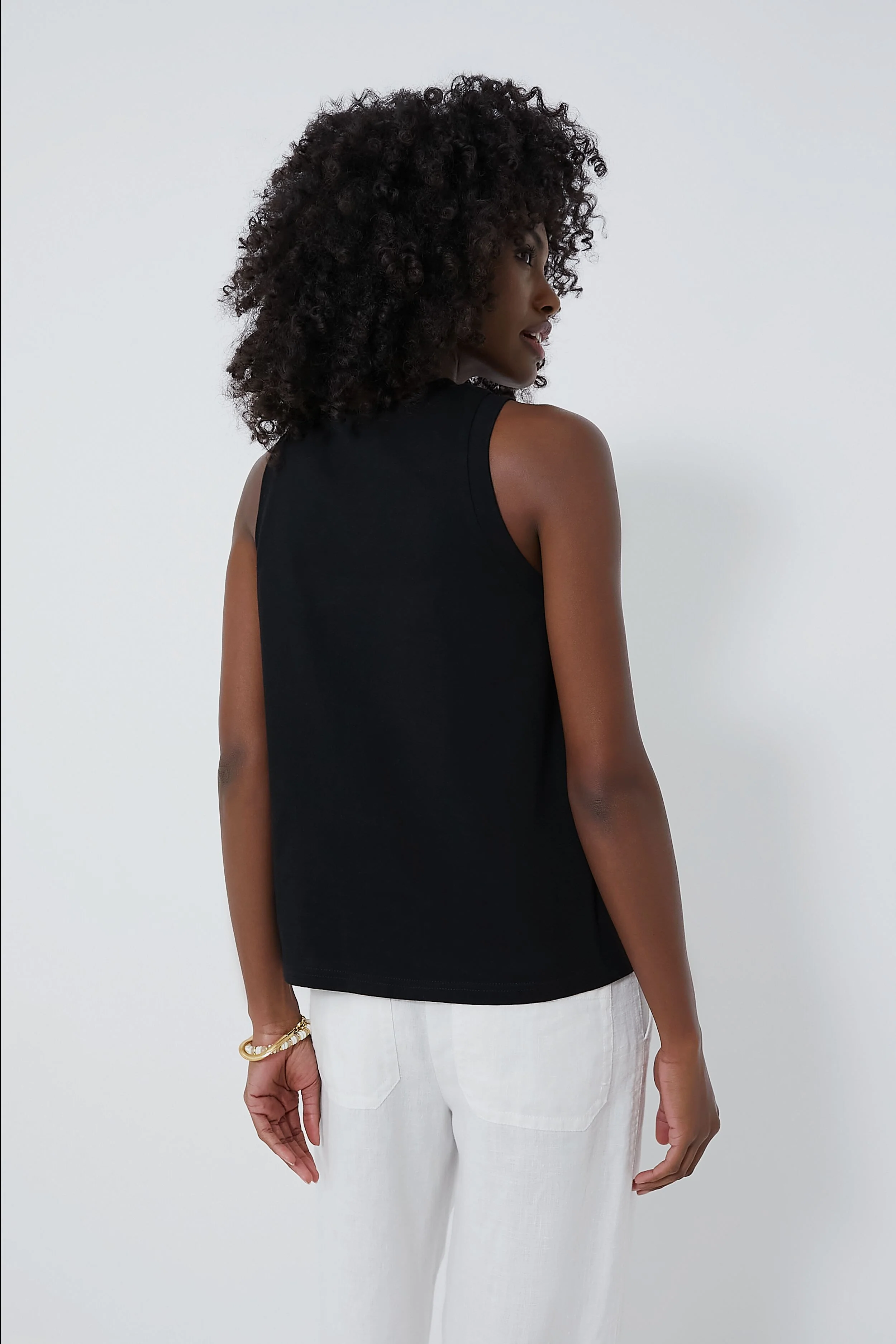 Black Anthos Cotton Tank - Image 3
