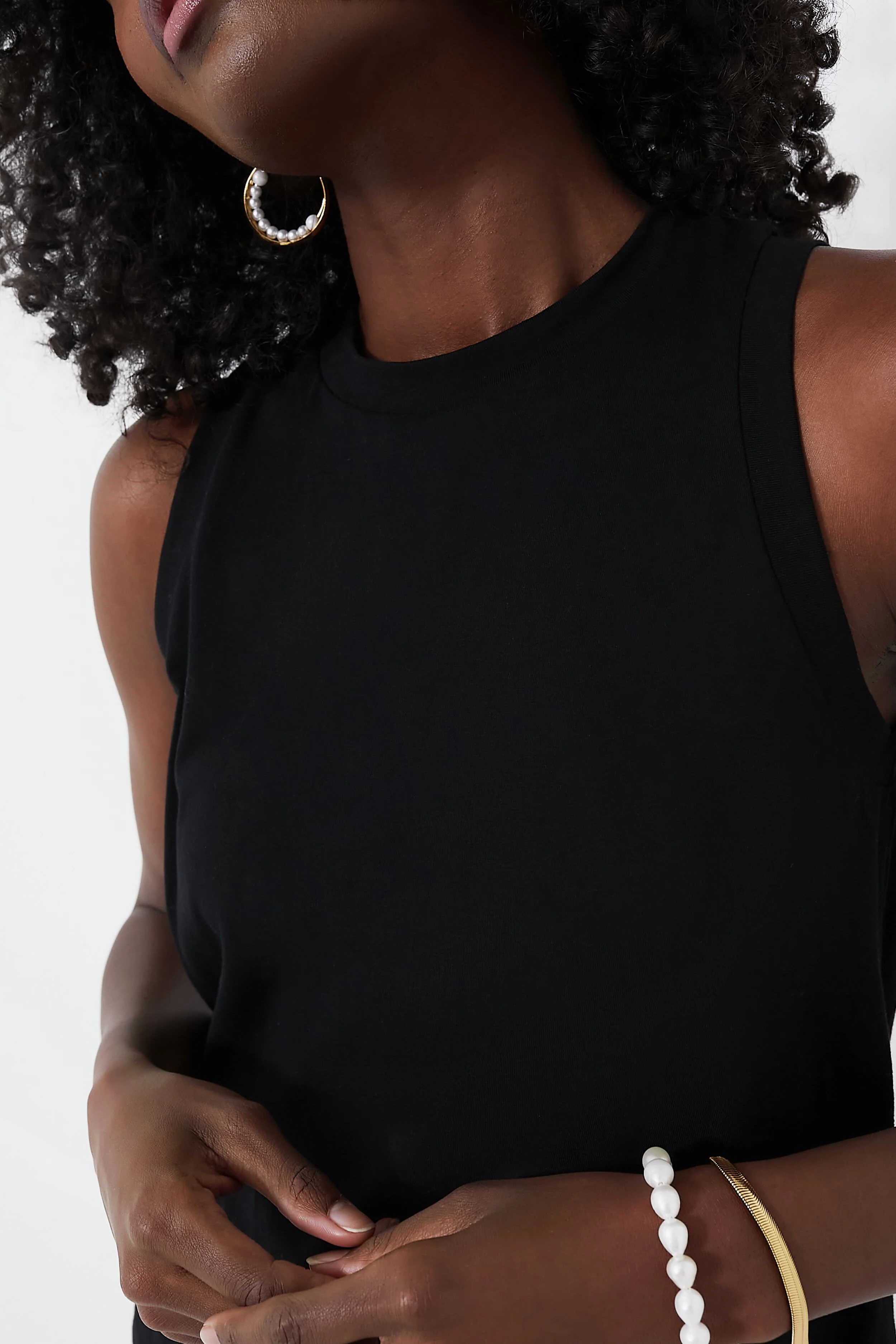 Black Anthos Cotton Tank - Image 5