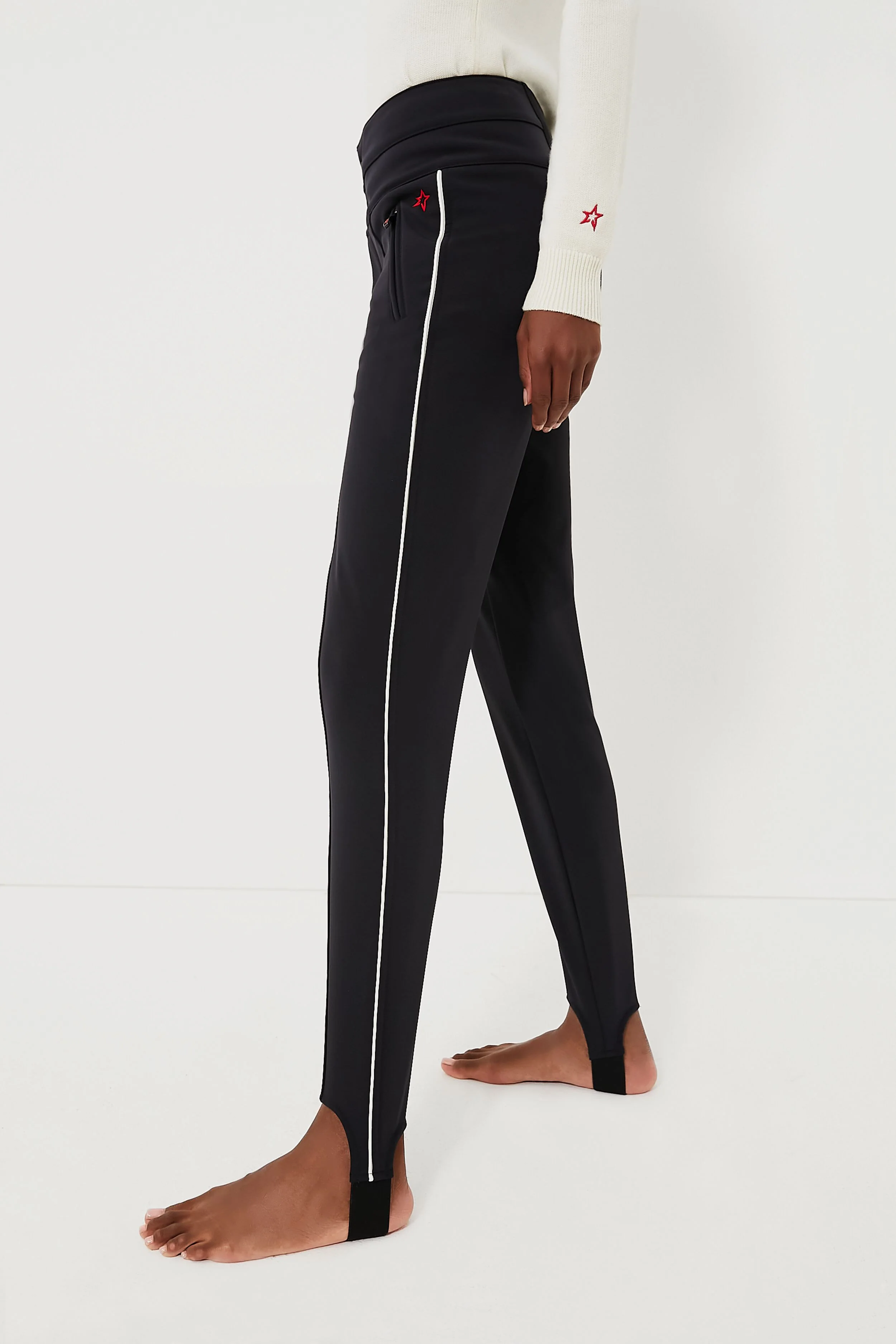 Black Aurora Skinny Stirrup Race Pant - Image 3