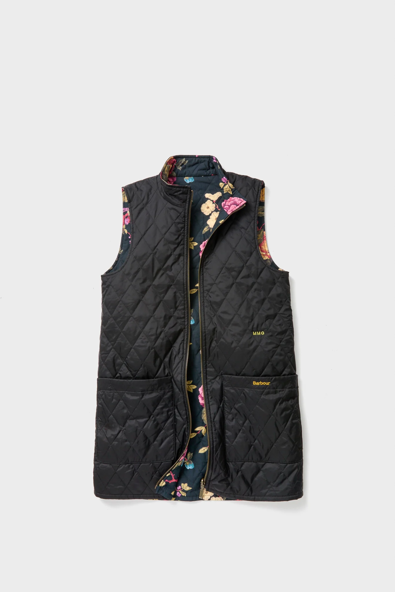 Black Barbour x Tuckernuck Reversible Paisley Vest - Image 7