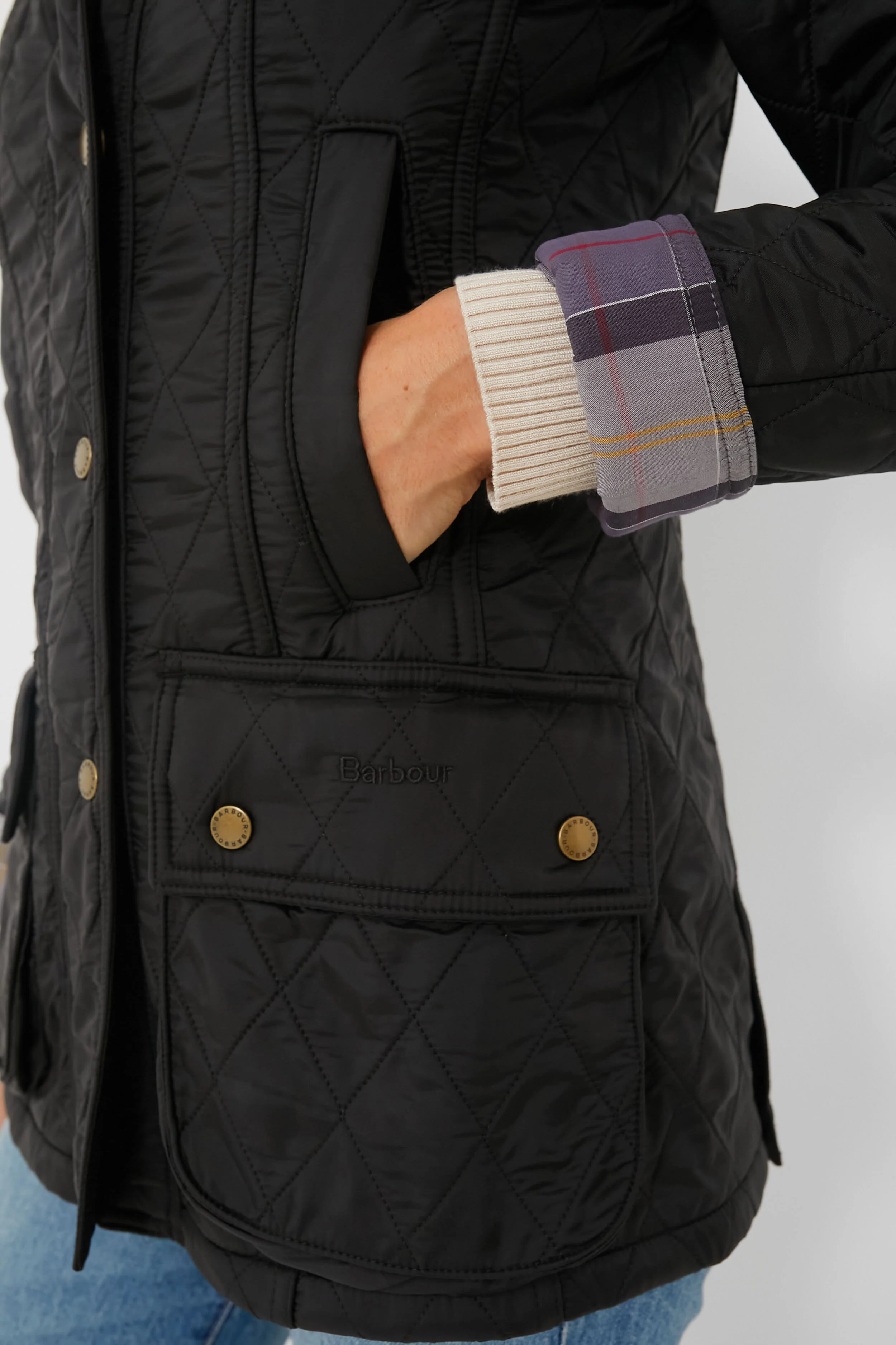 Black Beadnell Polarquilt Jacket - Image 3
