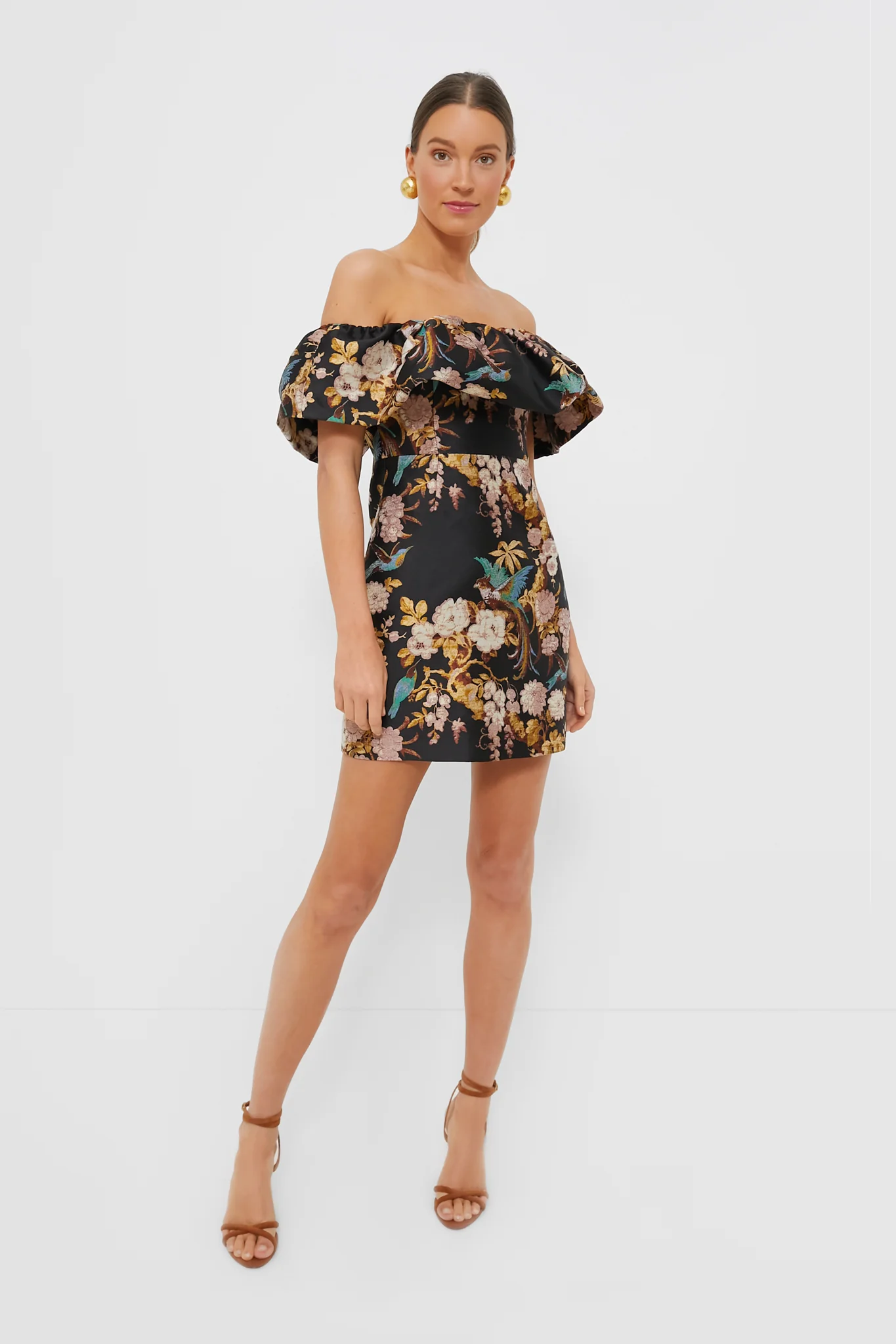 Black Birds of Paradise Vera Dress - Image 6