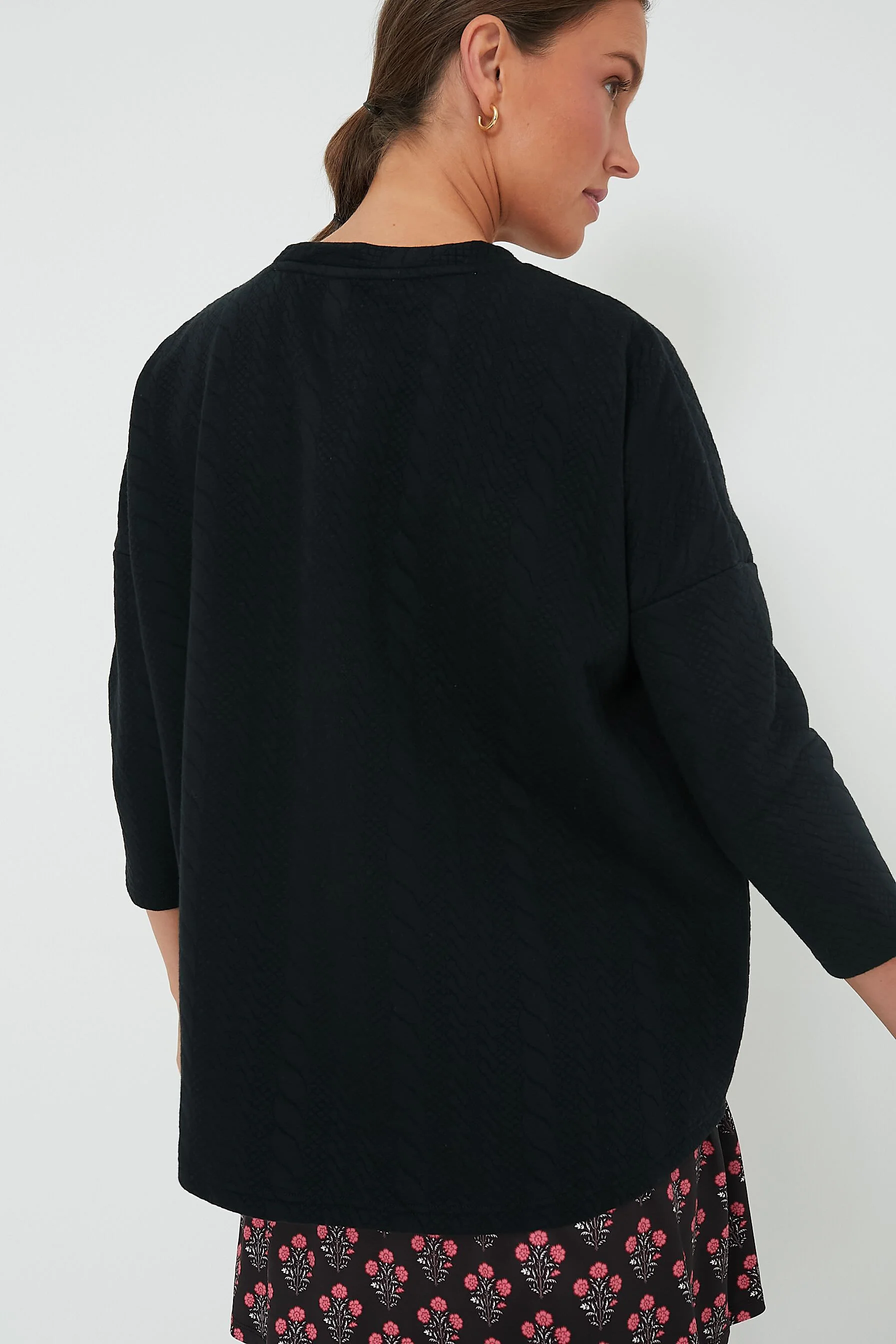 Black Cable Ally Swing Sweatshirt - Image 5
