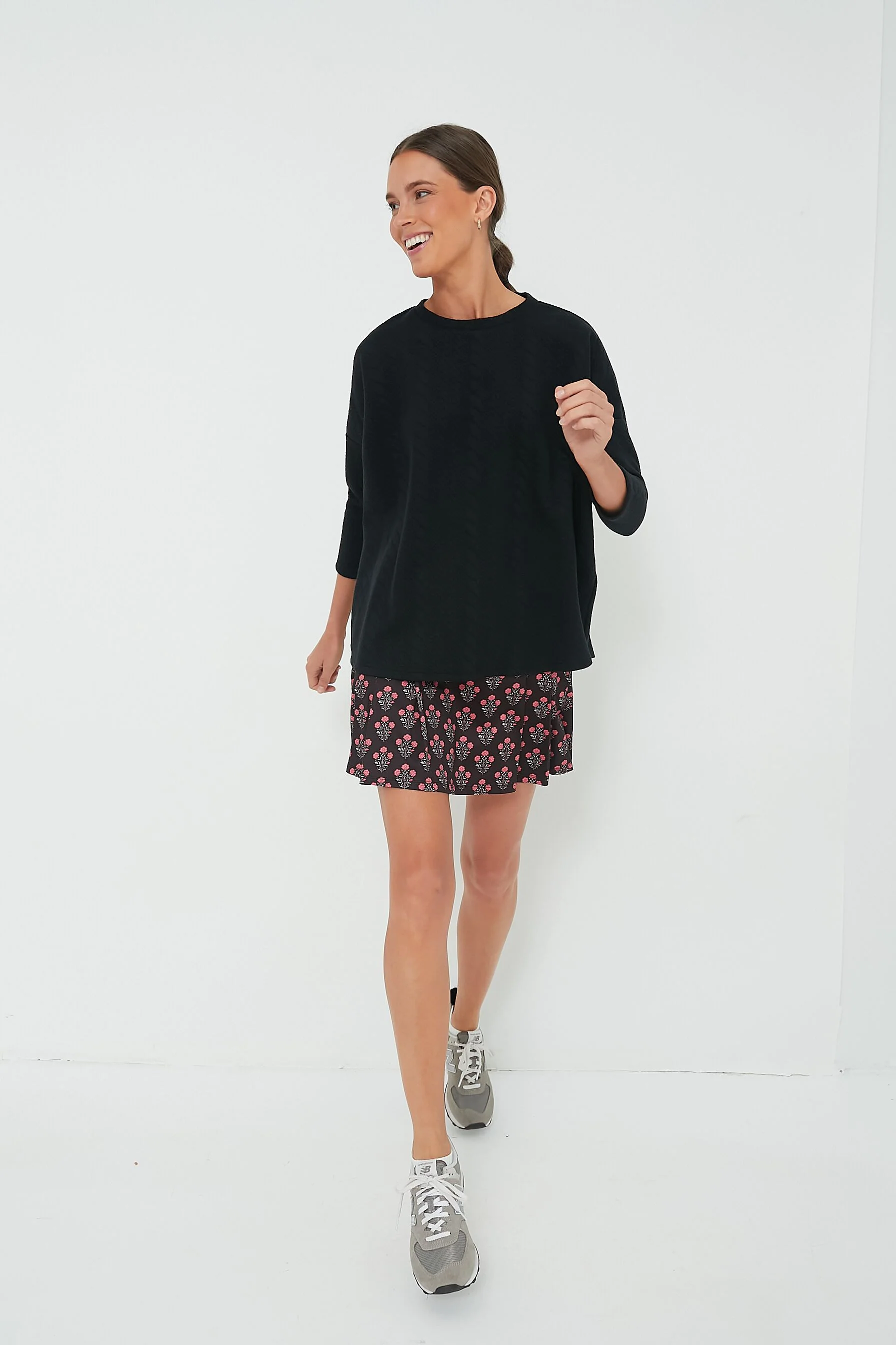 Black Cable Ally Swing Sweatshirt - Image 6