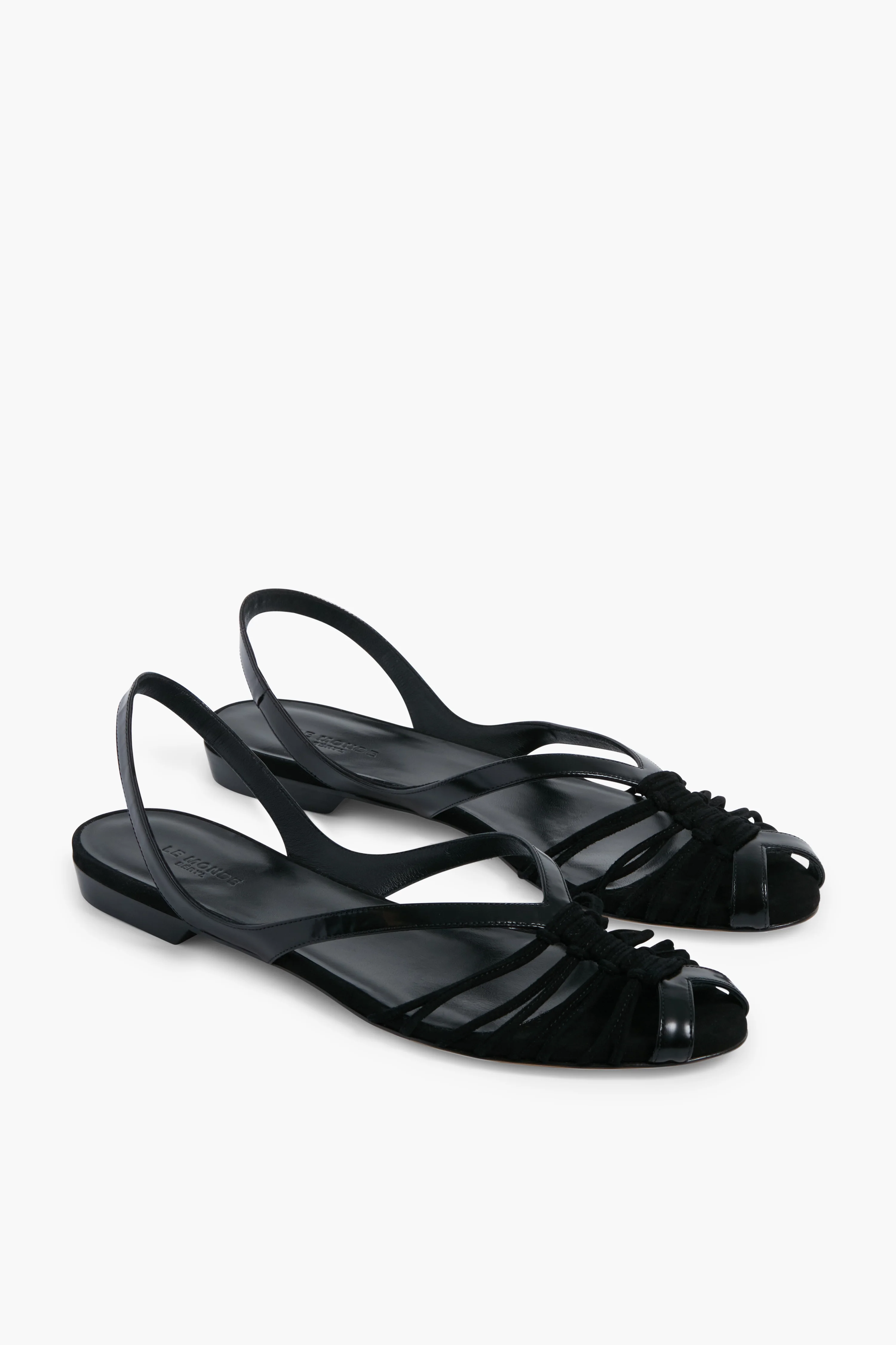 Black Cage Sandals - Image 5