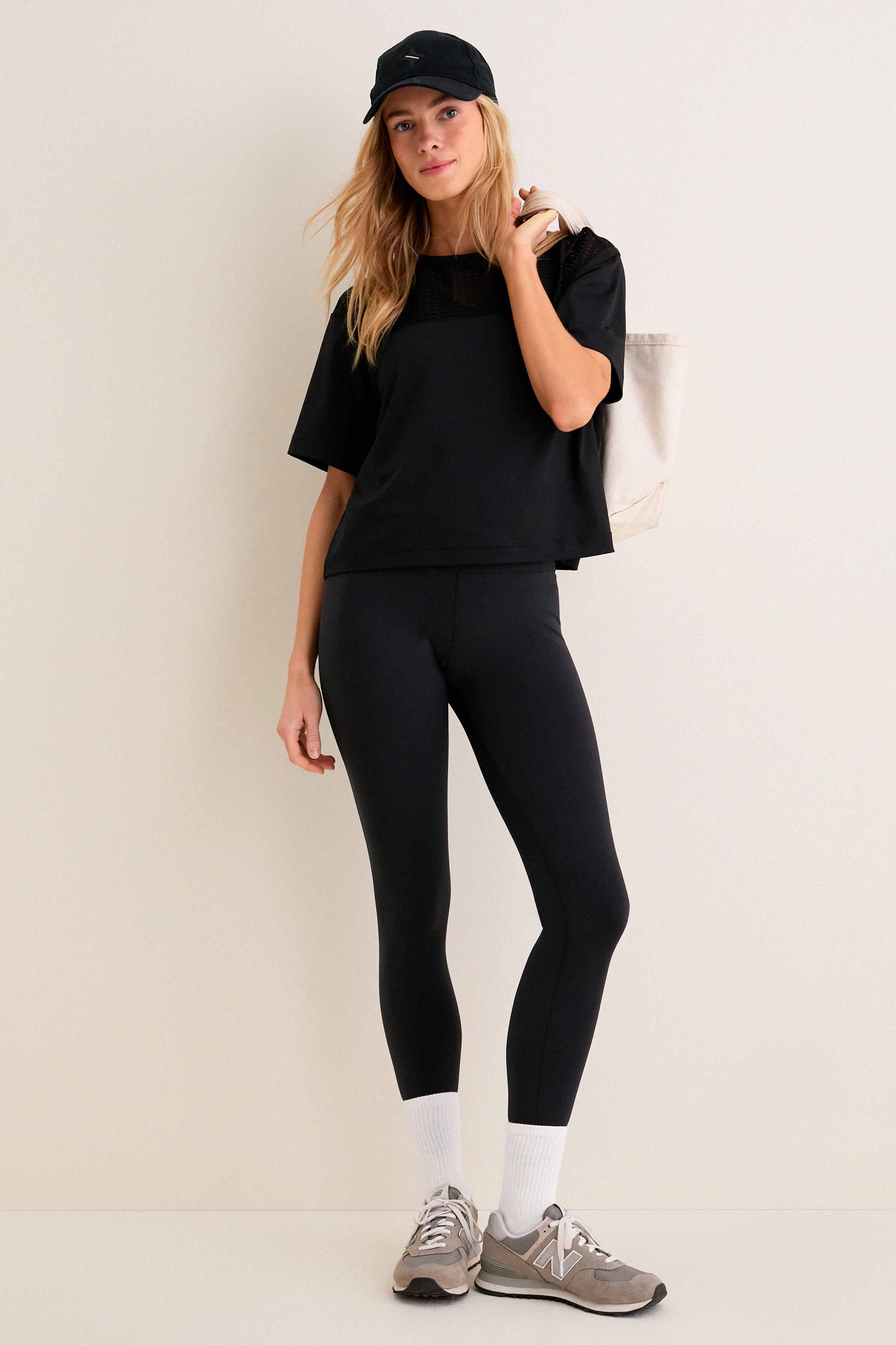 Black Cane Cropped Ryan Boyfriend Tee - Image 2