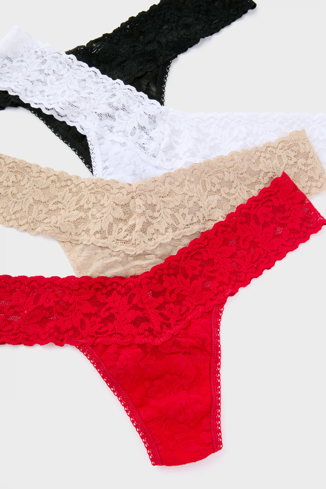 Black Chai and White Low Rise Thong 3 Pack - Image 3