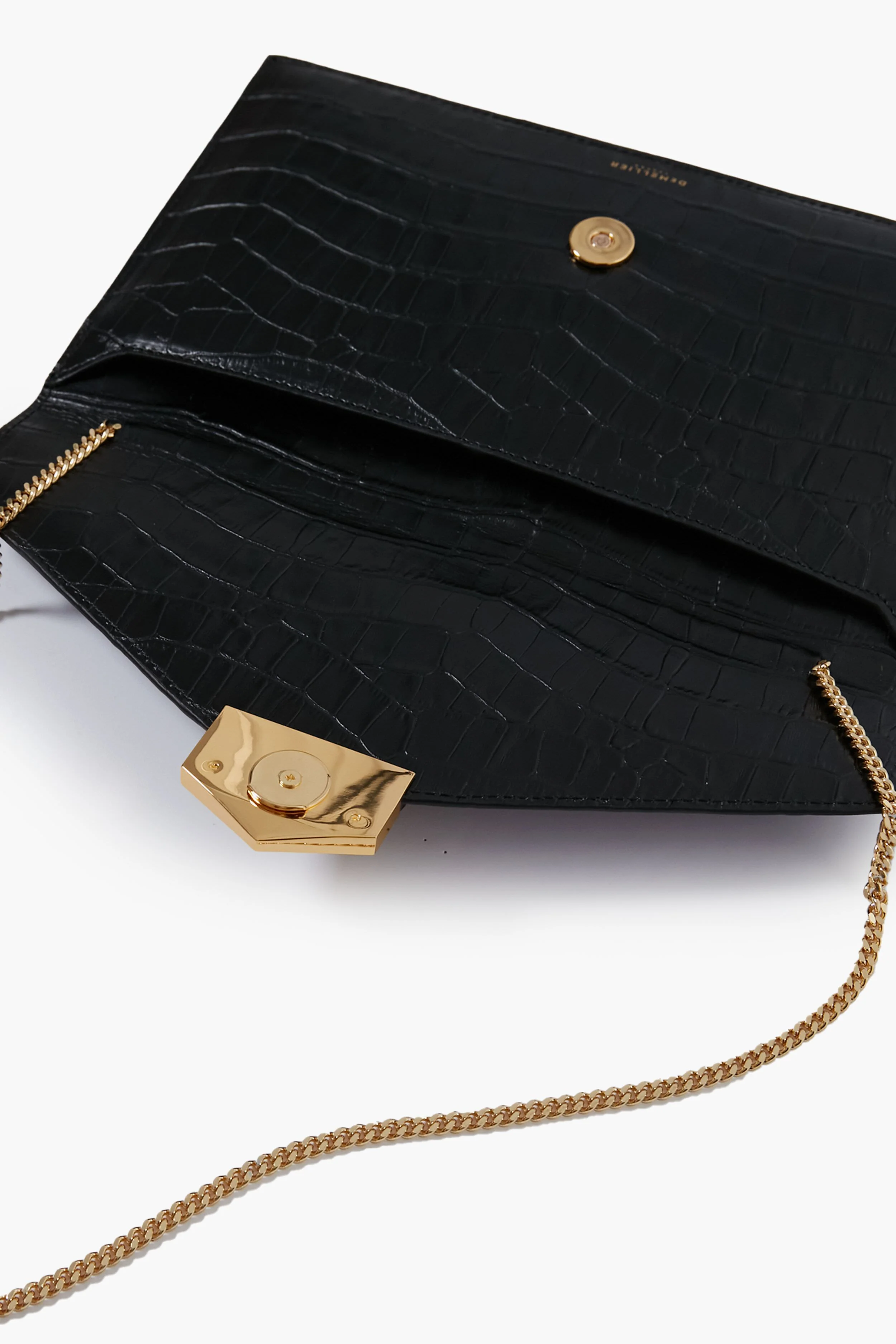 Black Croc London Clutch - Image 4