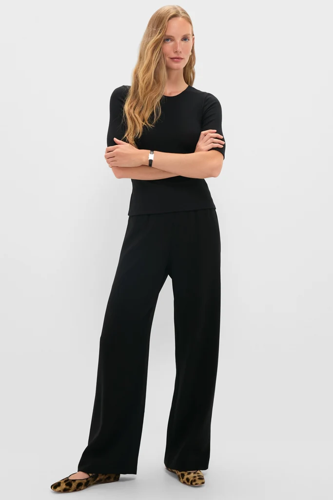Black Lauren Mid Sleeve Tee - Image 6