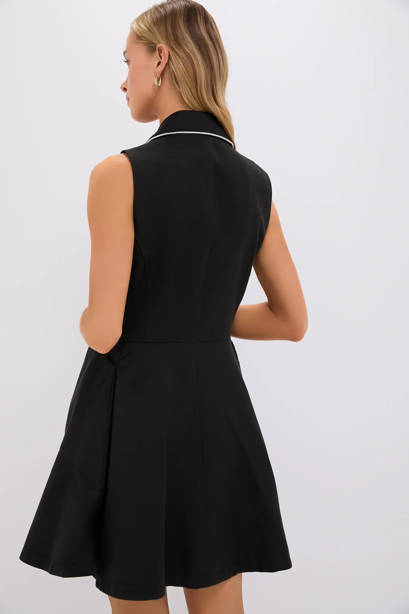 Black Linen Ruby Dress - Image 4