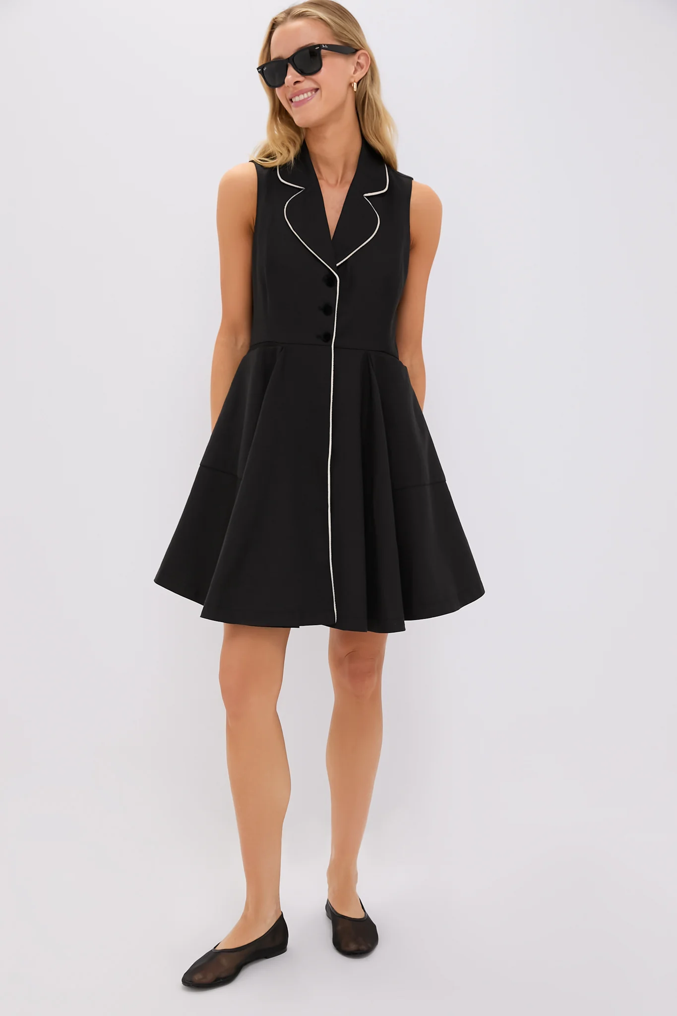 Black Linen Ruby Dress - Image 6