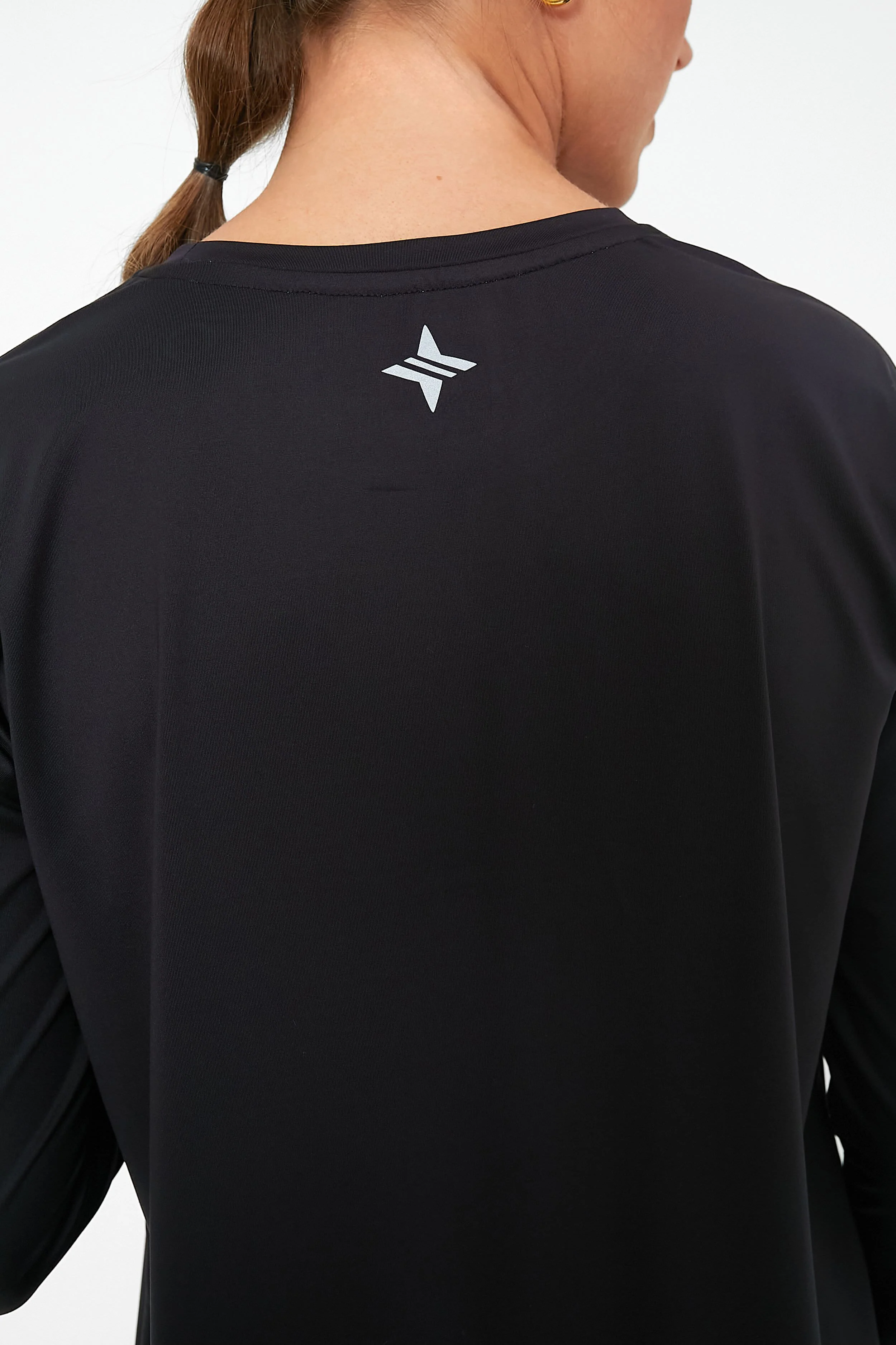 Black Long Sleeve Performance Jersey Ryan Boyfriend Tee - Image 6