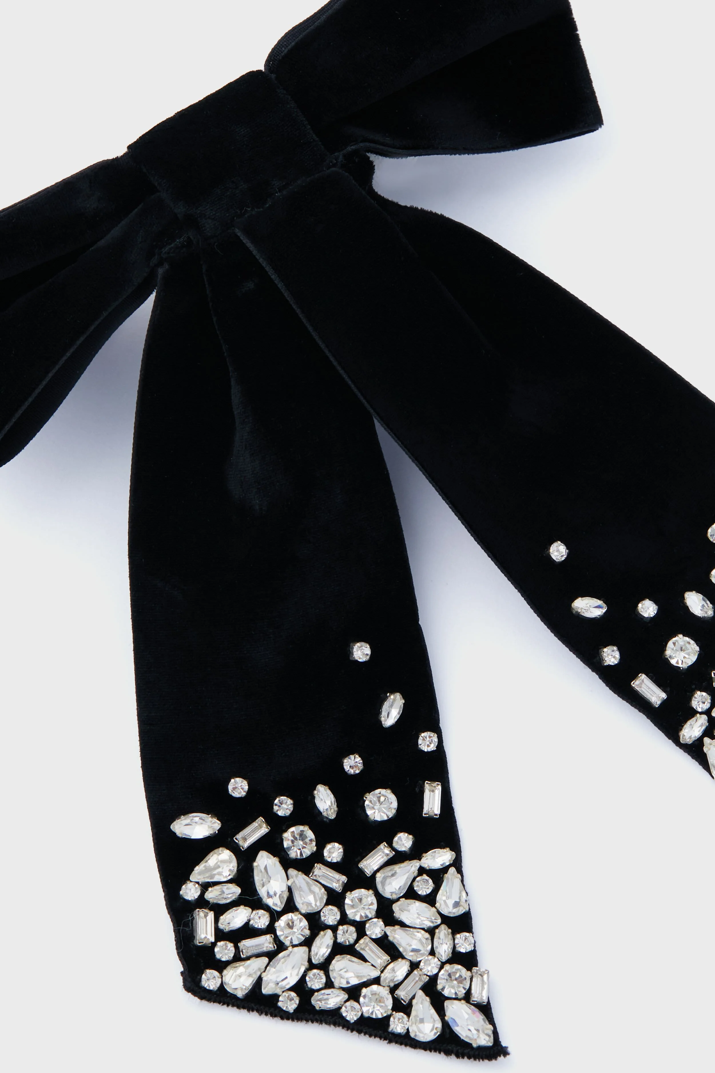 Black Matilee Velvet Bow - Image 3