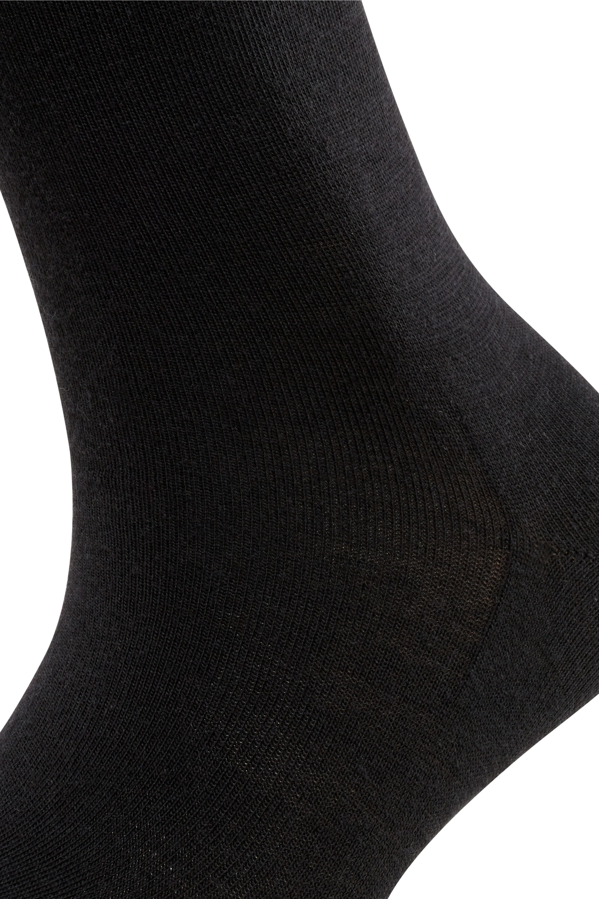 Black Merino Cotton Blend Socks - Image 4