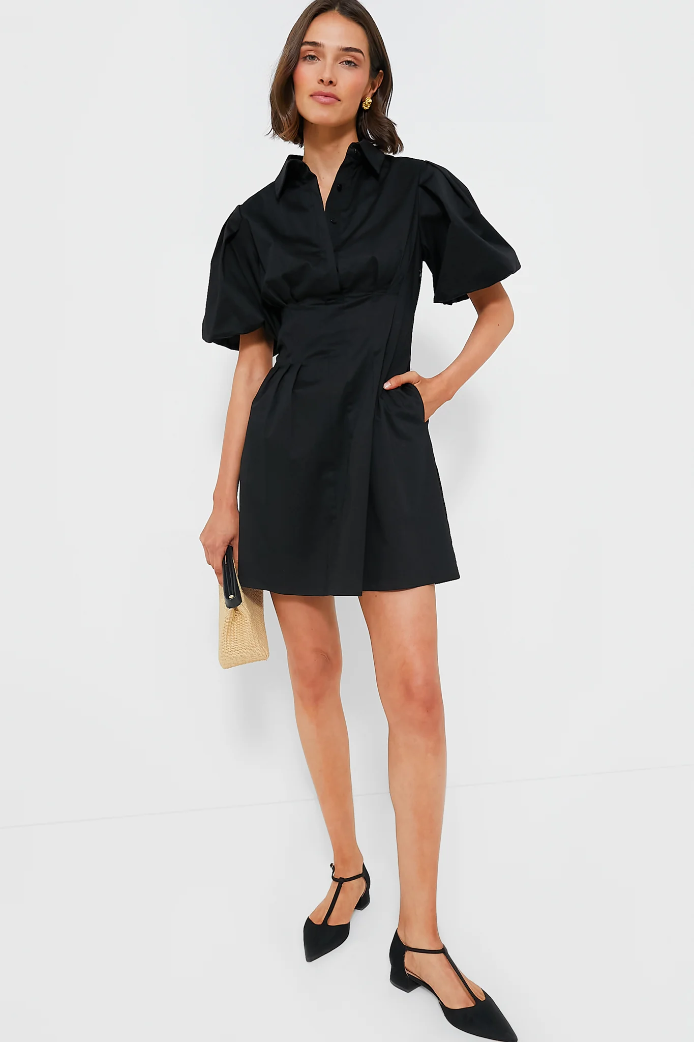 Black Mini Delaney Dress - Image 6
