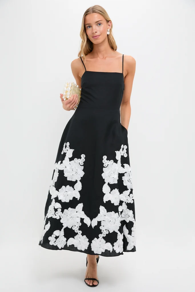 Black Multi Annabella Midi Dress - Image 2