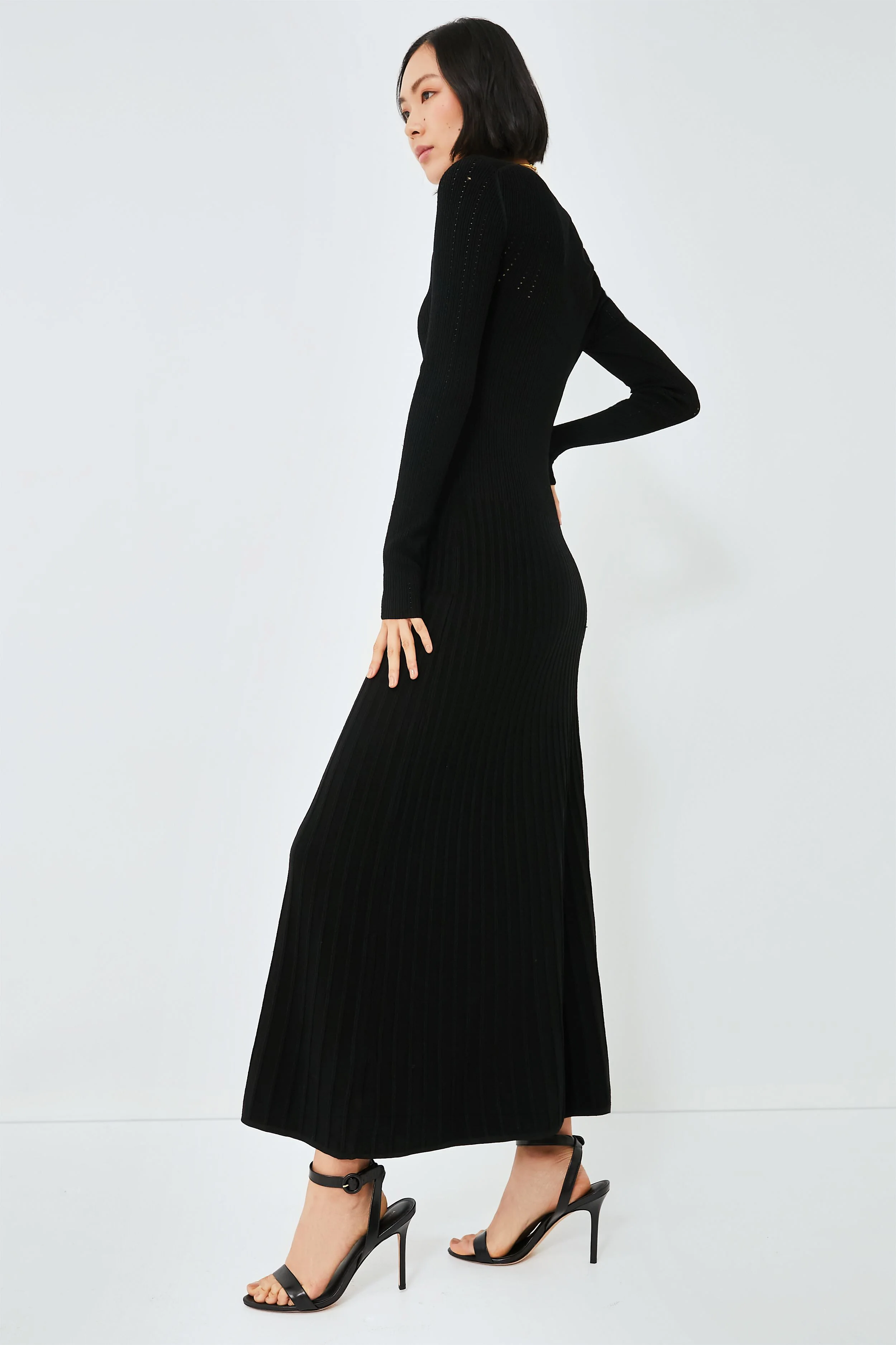 Black Nami Knit Dress - Image 3