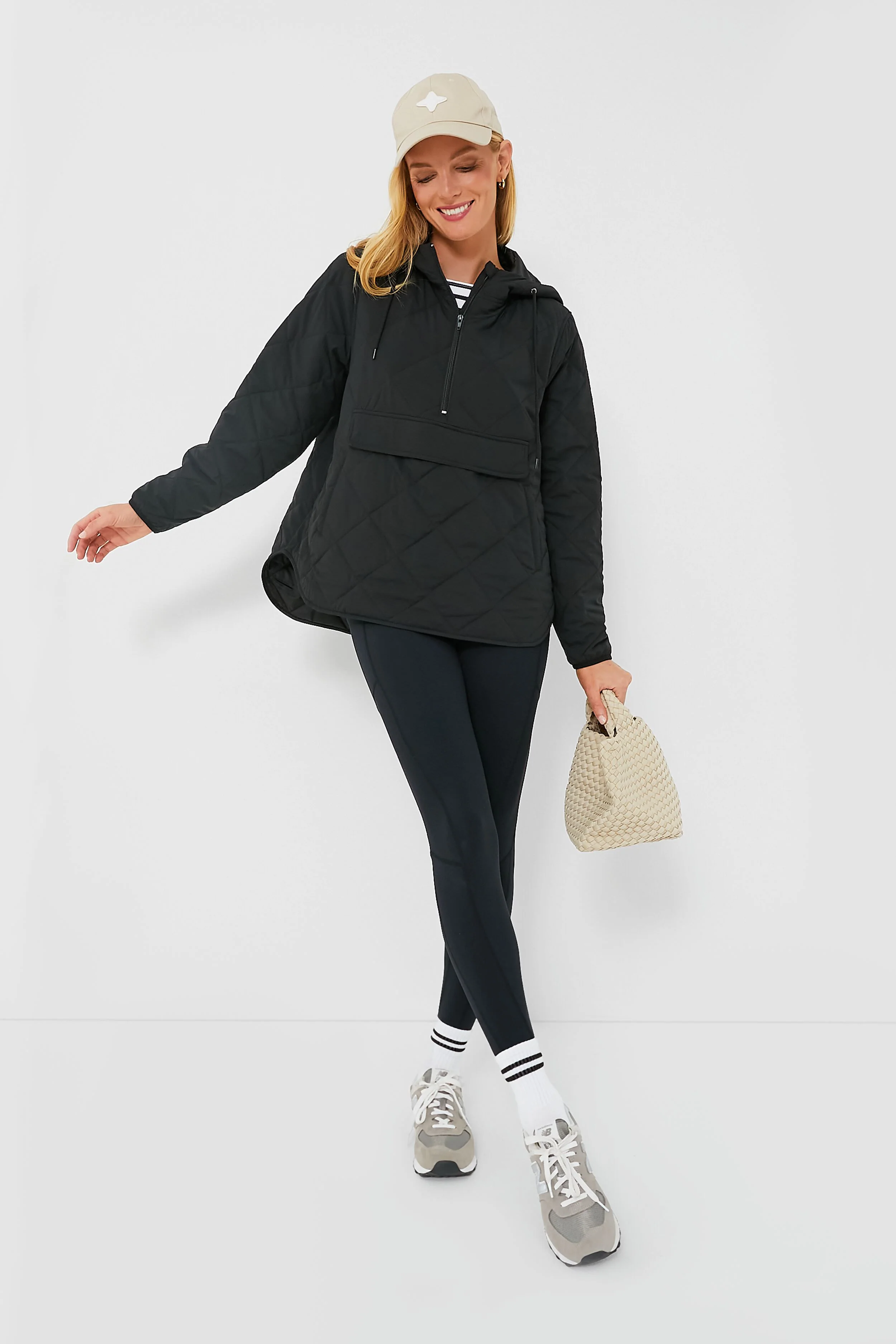 Black Quilted Bennett Pullover - Image 2