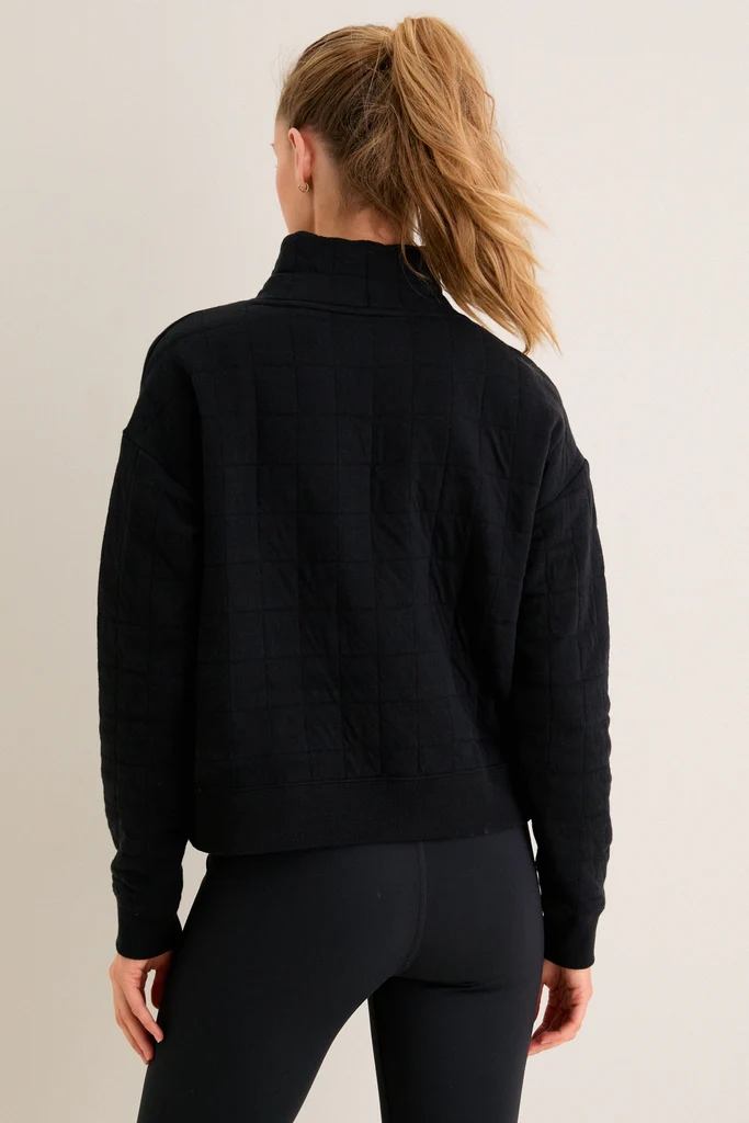 Black Quilted Wright Funnel Neck - Image 4