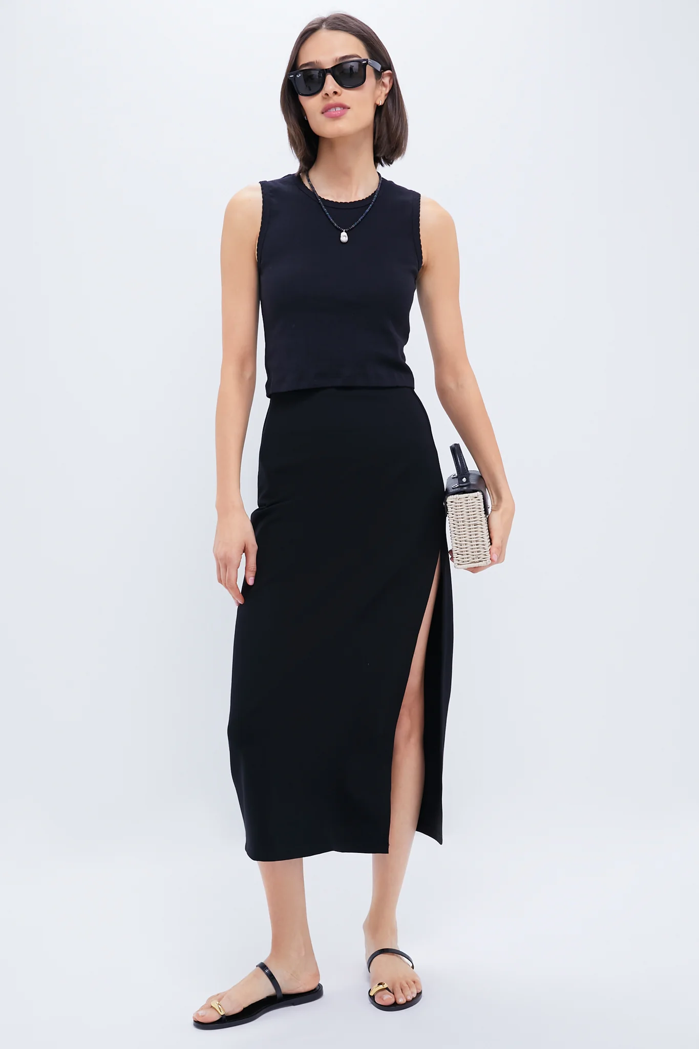 Black Rio Side Slit Skirt - Image 2