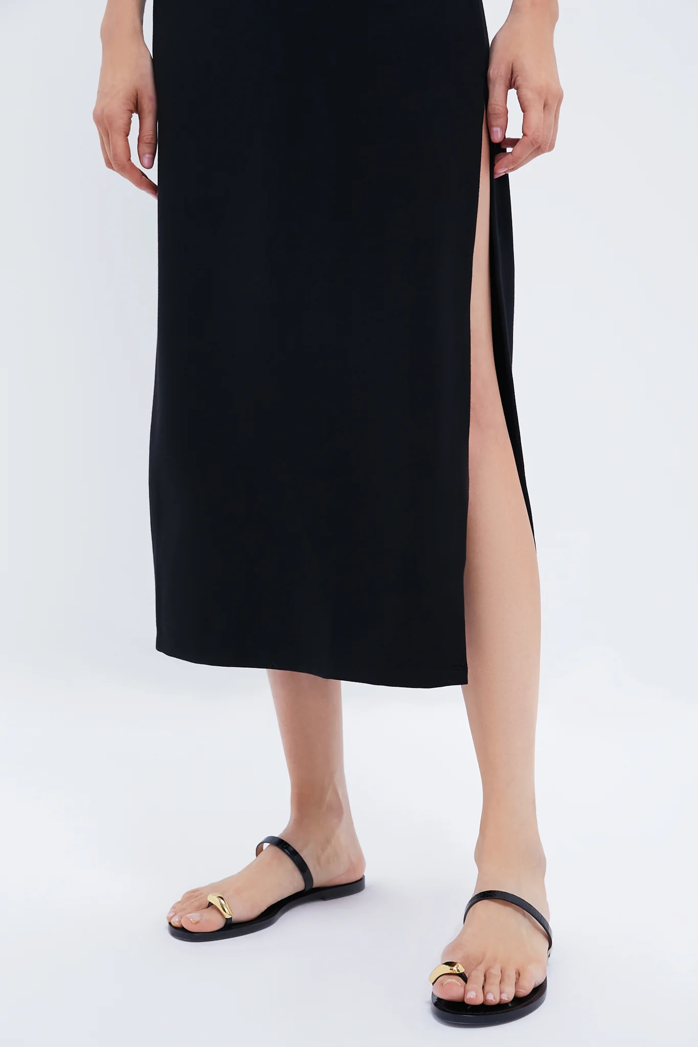 Black Rio Side Slit Skirt - Image 5