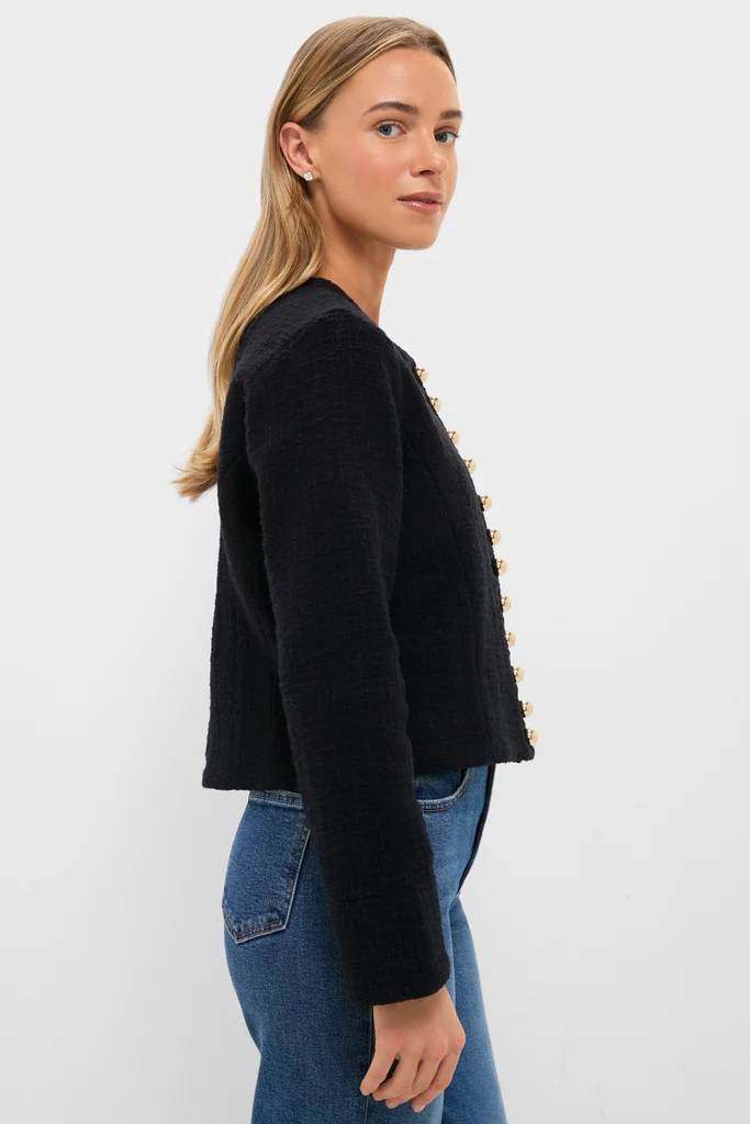 Black Rowan Obsidian Khadi Jacket - Image 4