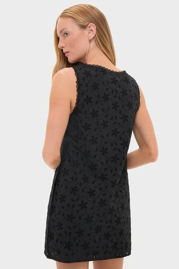 Black Salma Mini Dress - Image 4
