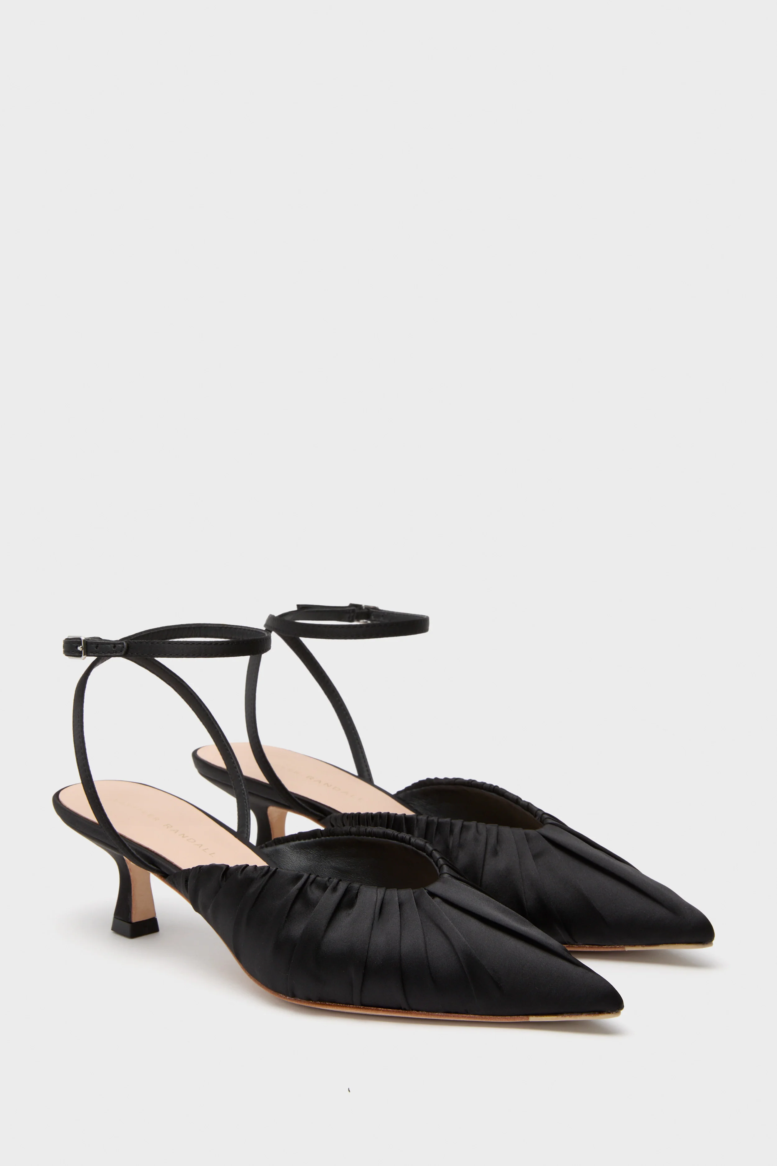 Black Satin Rio Heels - Image 4