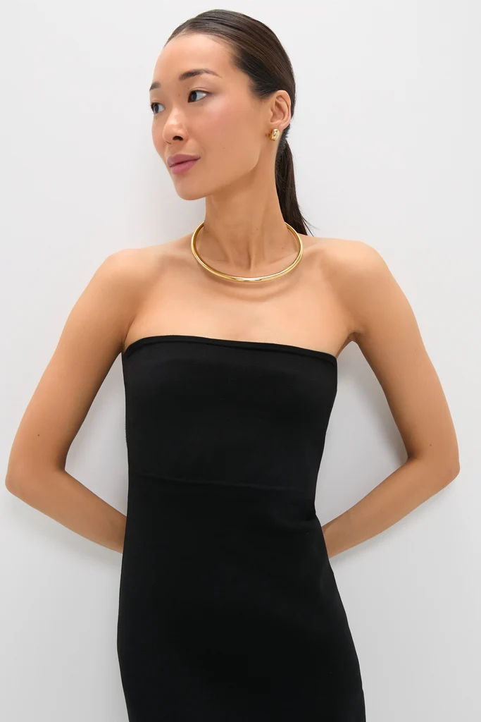 Black Strapless Joelle Dress - Image 5