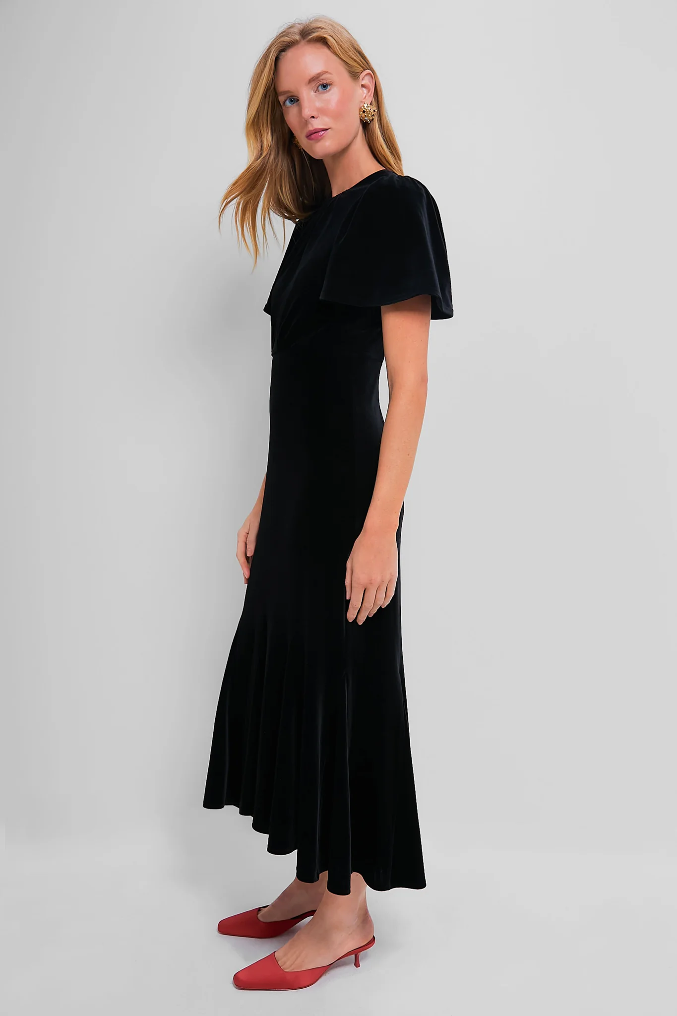 Black Velvet Elodie Dress - Image 3