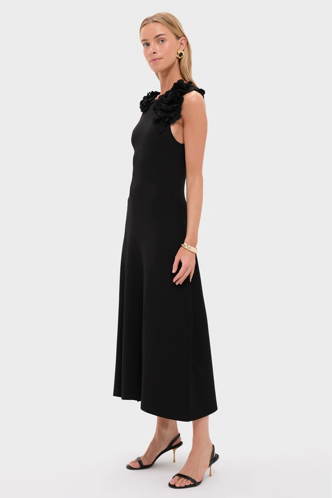 Black Woolfe Maxi Dress - Image 4