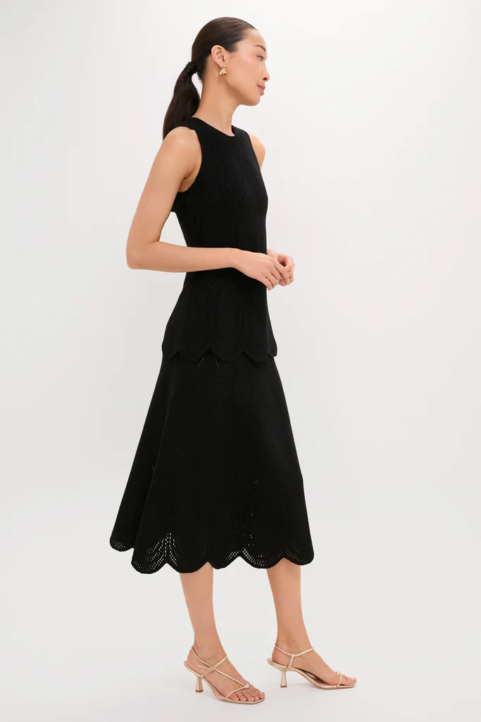 Black Zandra Midi Dress - Image 4