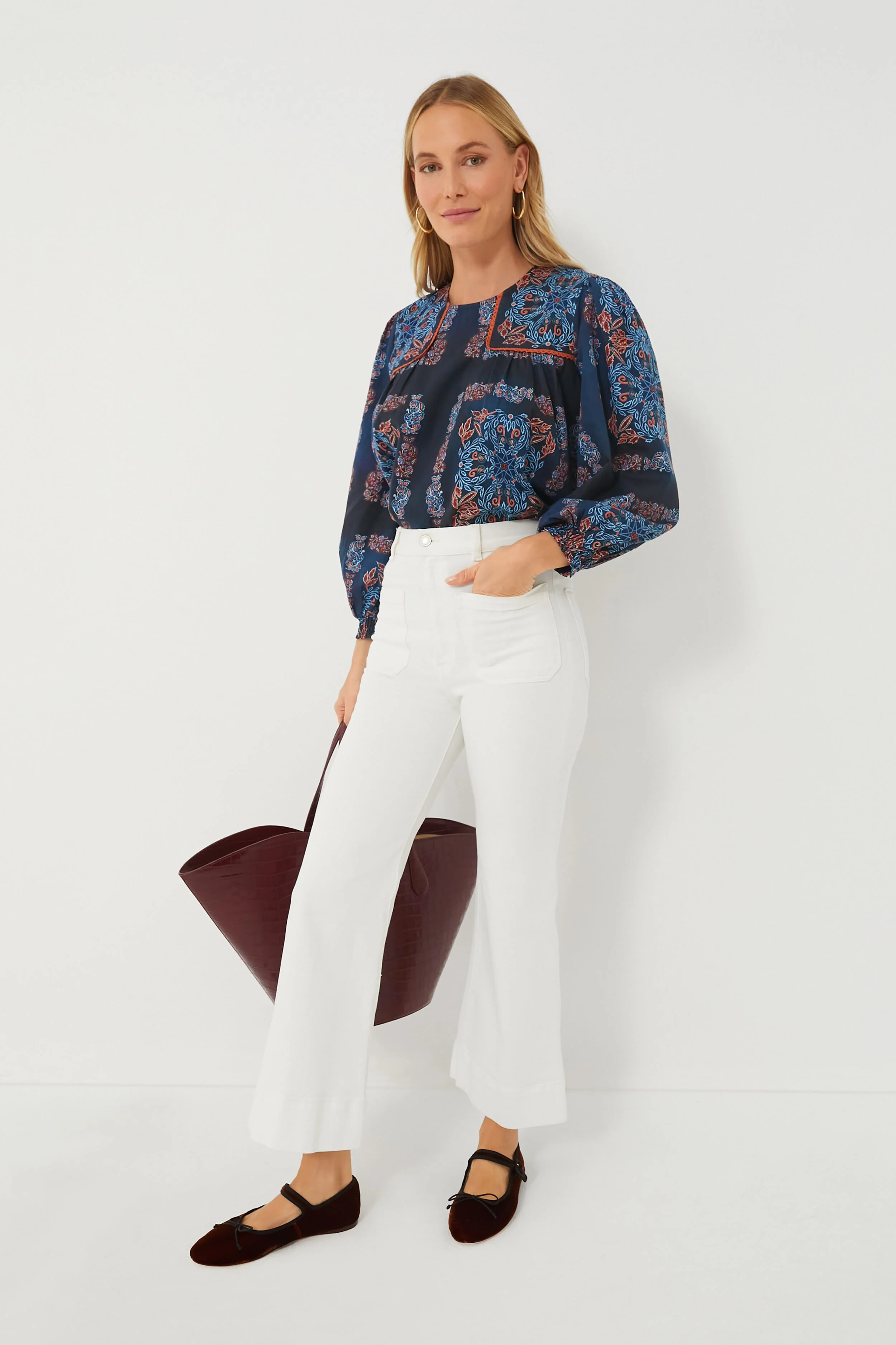 Bleu Fable Shea Peasant Blouse - Image 2
