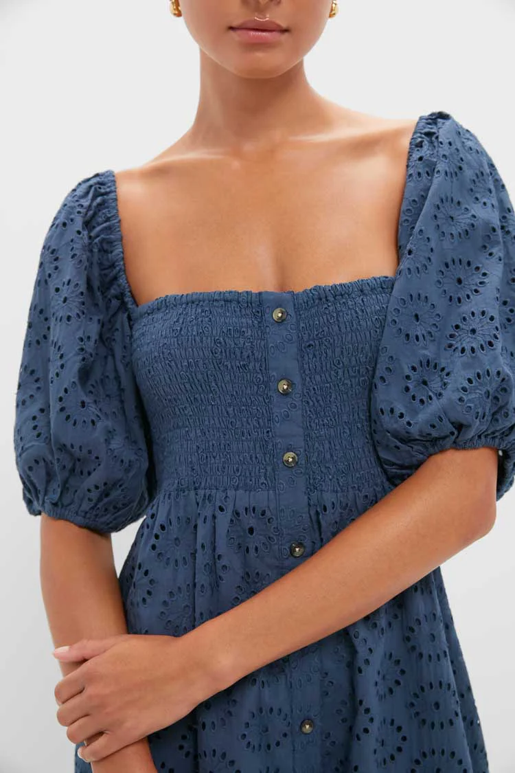 Blue Indigo Eyelet Santiago 4 Maxi Dress - Image 2