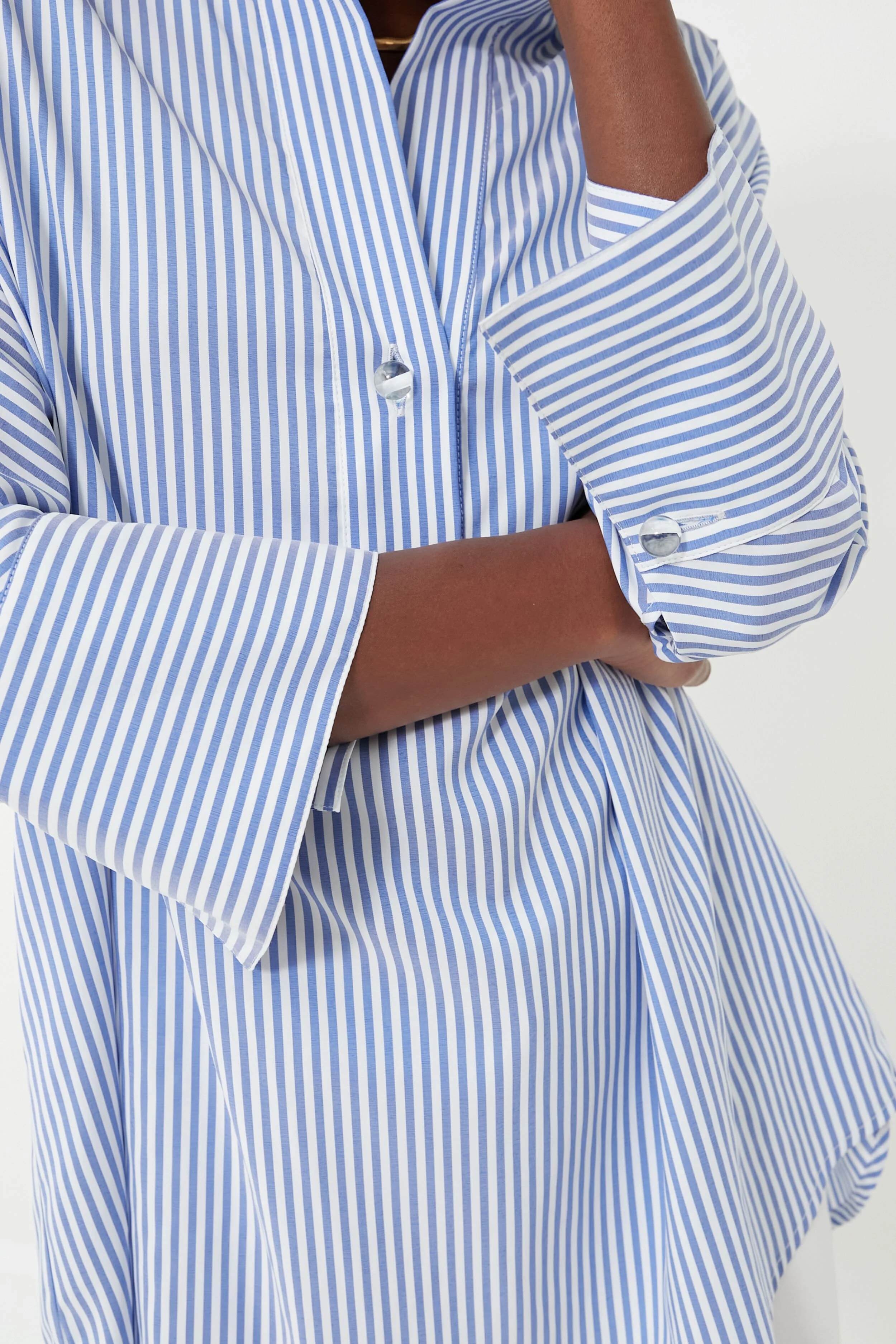 Blue Stripe Willow Blouse - Image 6