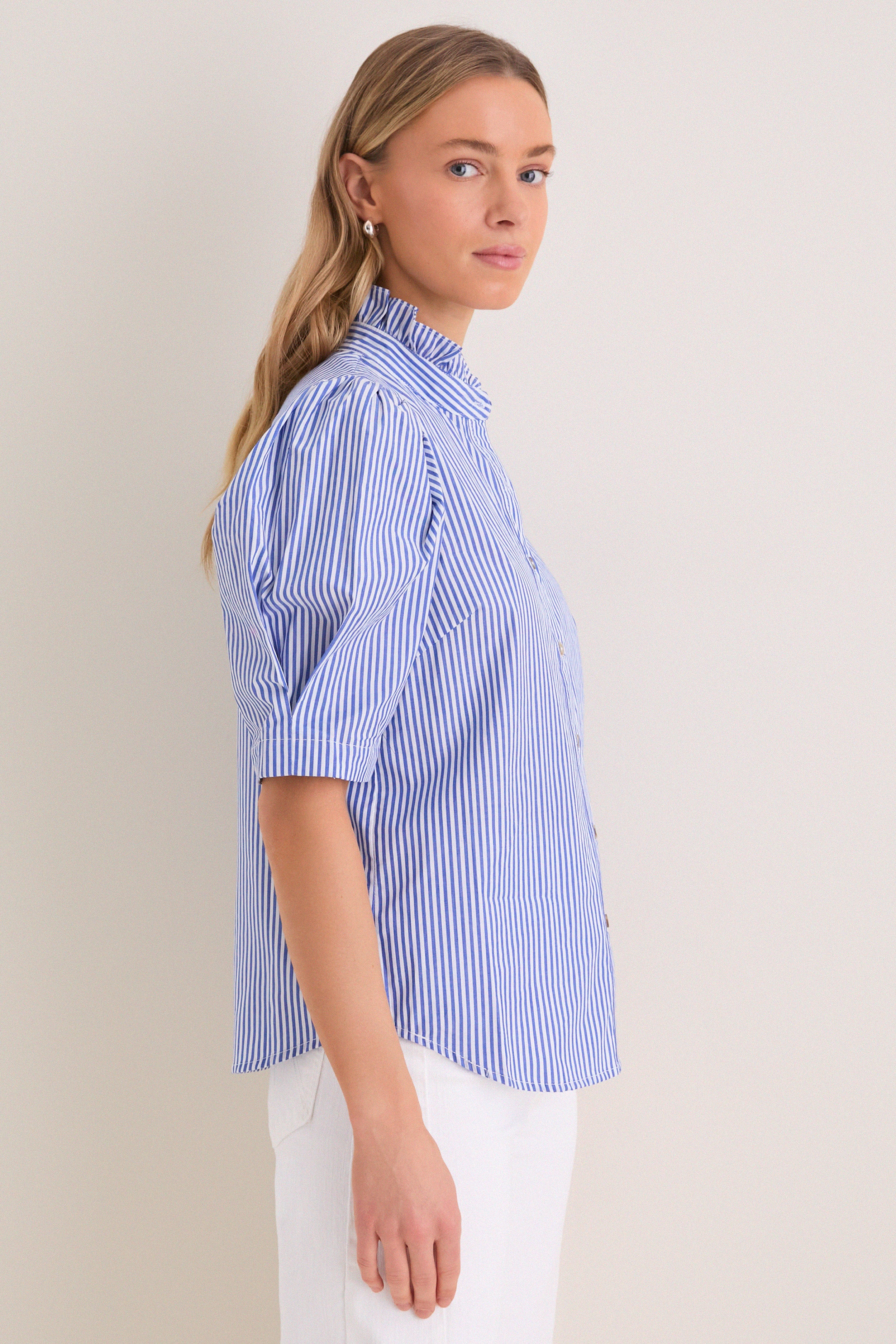 Blue Striped Alicia Blouse - Image 3