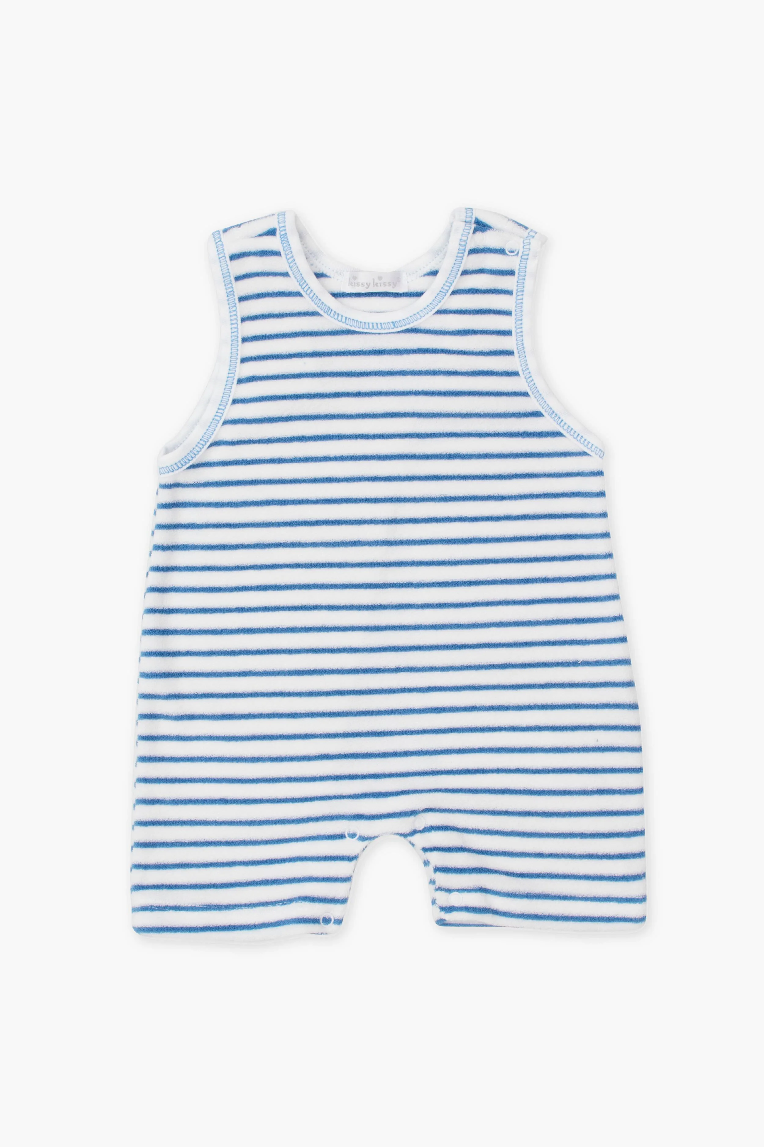 Blue Terry Sleeveless Play Overall - Image 3