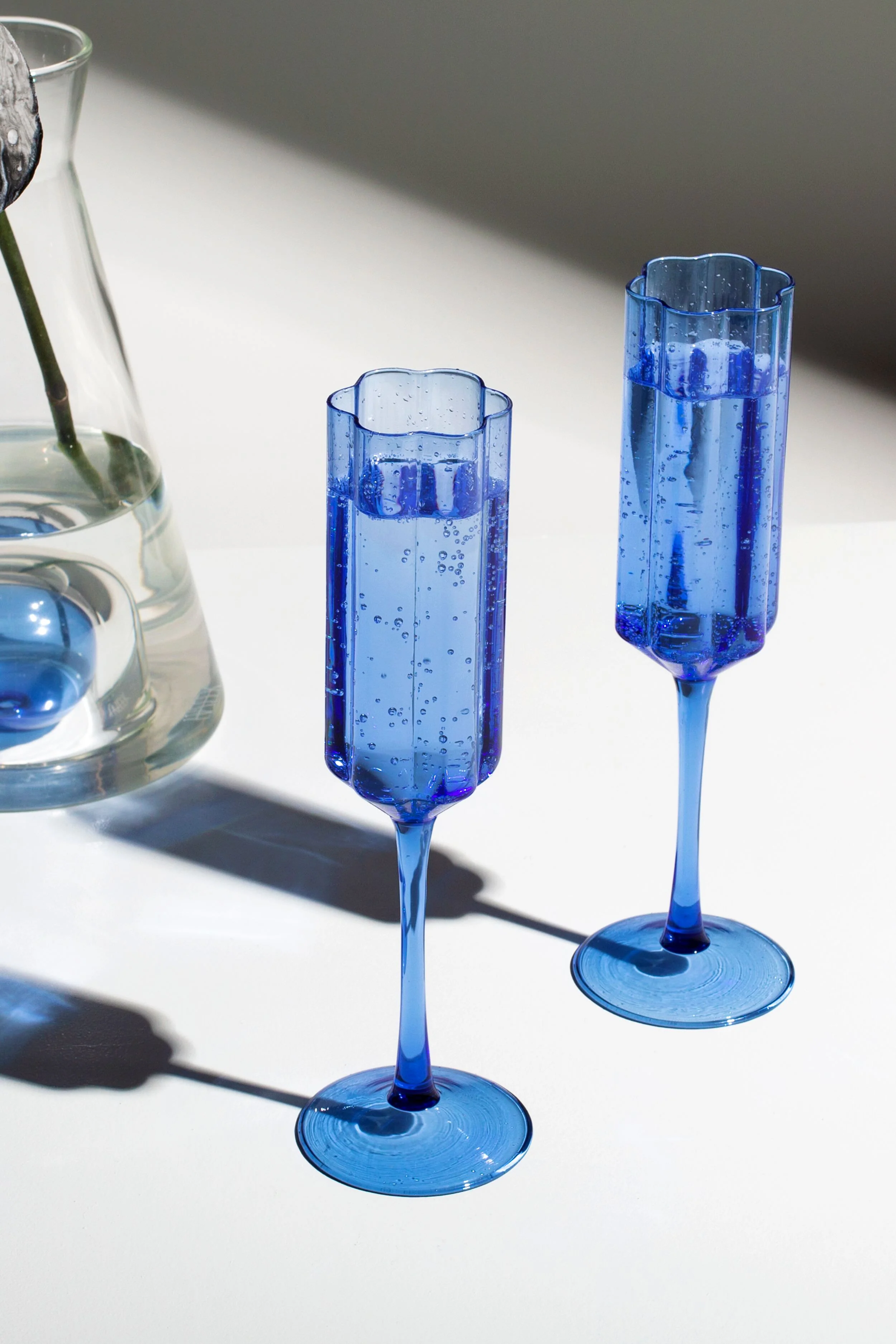 Blue Wave Flutes (Set of 2) - Image 2