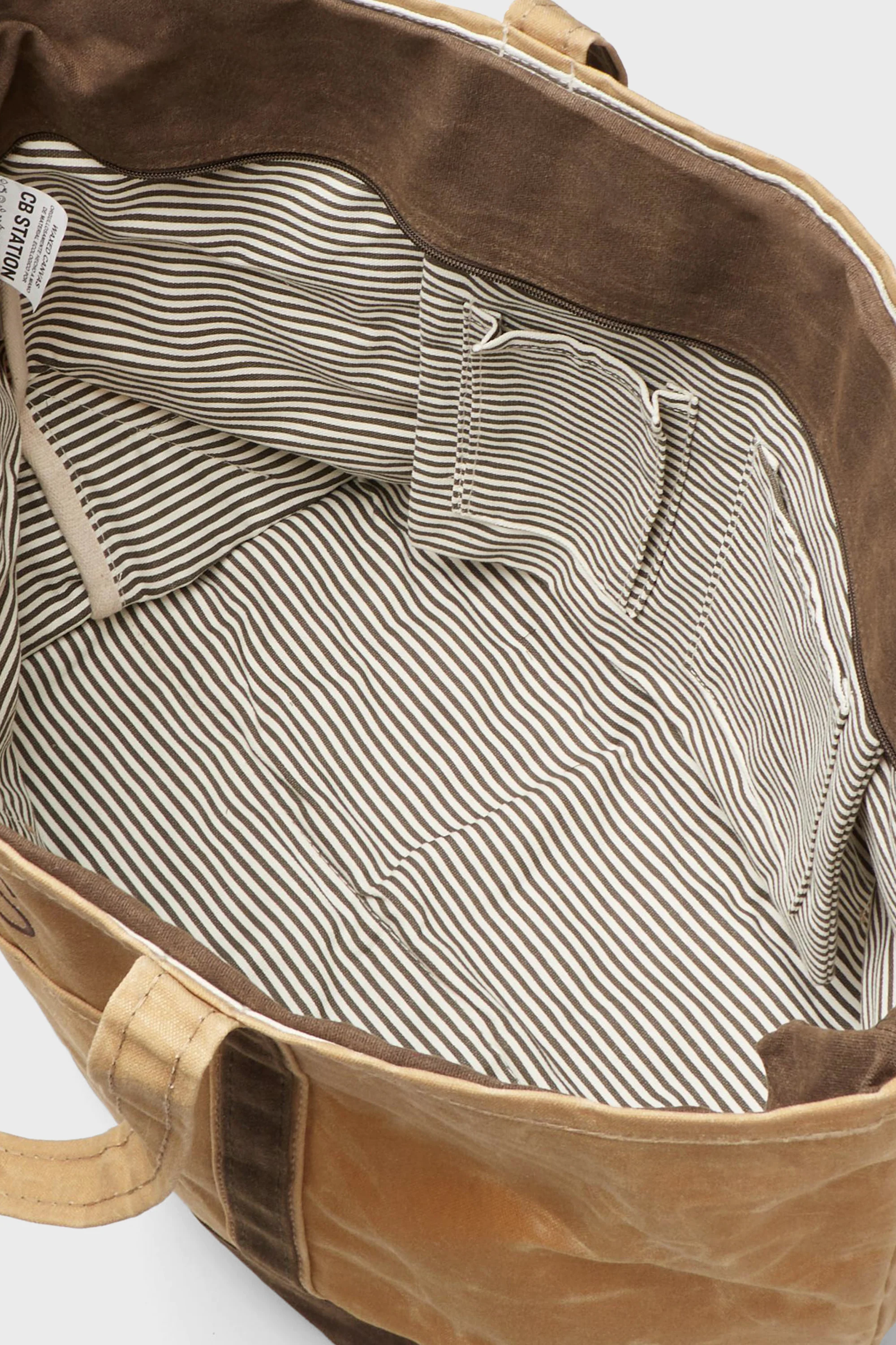 Bone Waxed Large Canvas Tote - Image 3